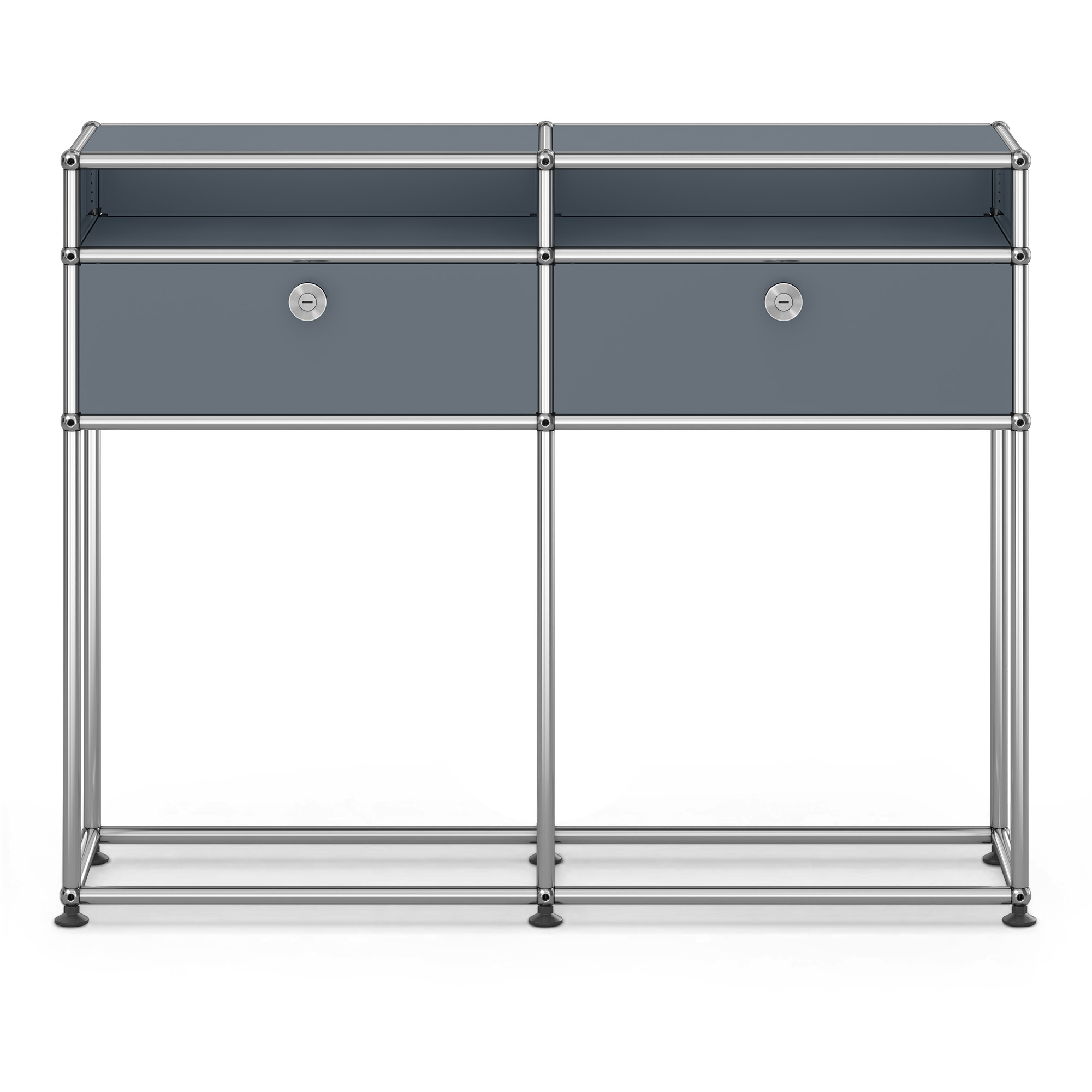 USM - USM Haller Sideboard M51 USM Mid Gray - Skänkar och sideboards - Fritz Haller & Paul Schärer - Grå - Metall | Möbler - Förvaring Och Hyllor - Skänkar Och Sideboards | Möbelexperten