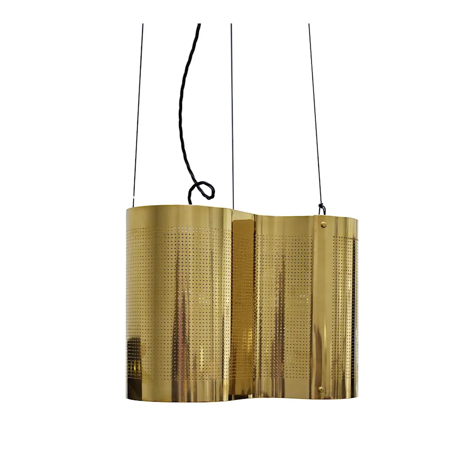 Snäcka taklampa koppar