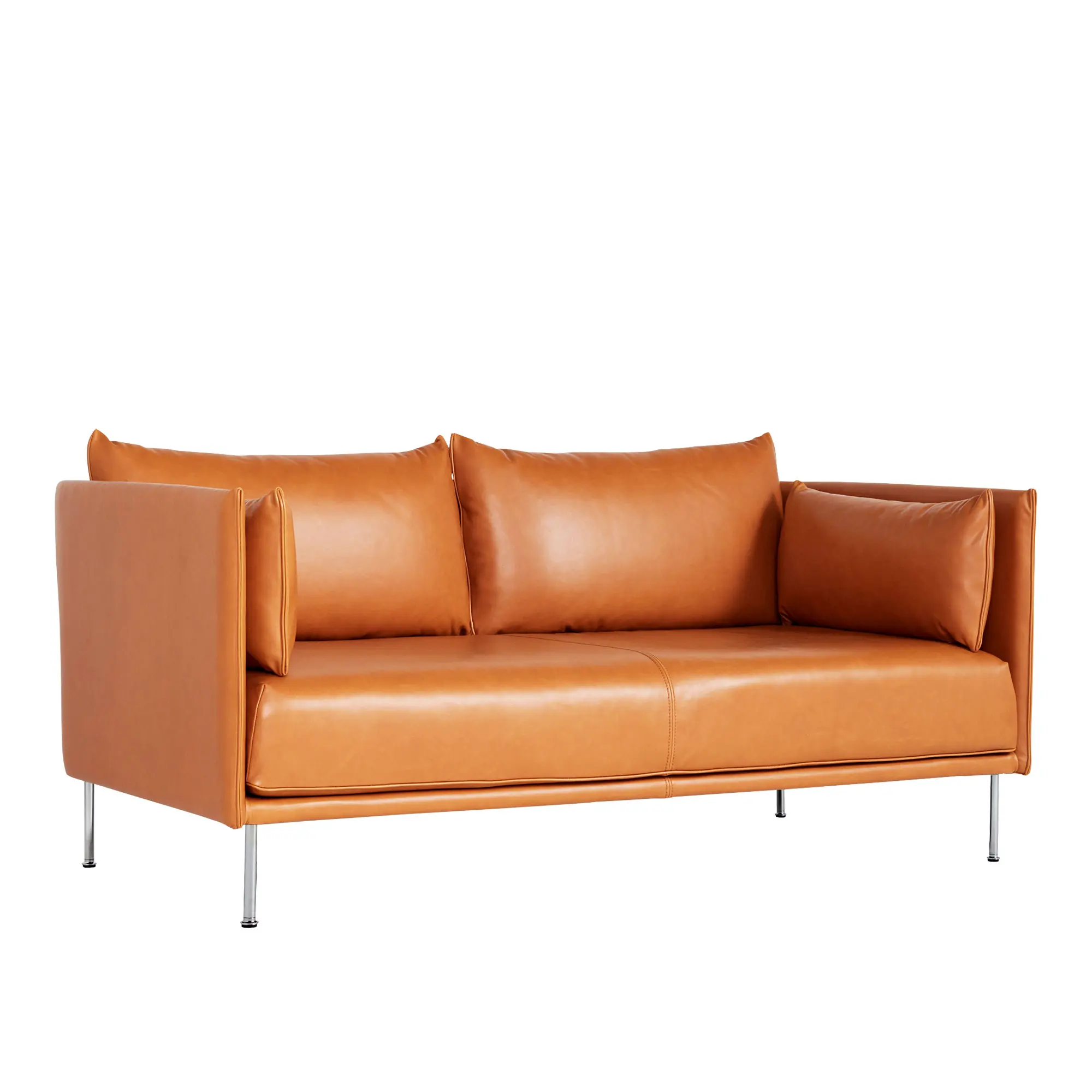 Silhouette 2-sitssoffa Matching Piping/Chrome