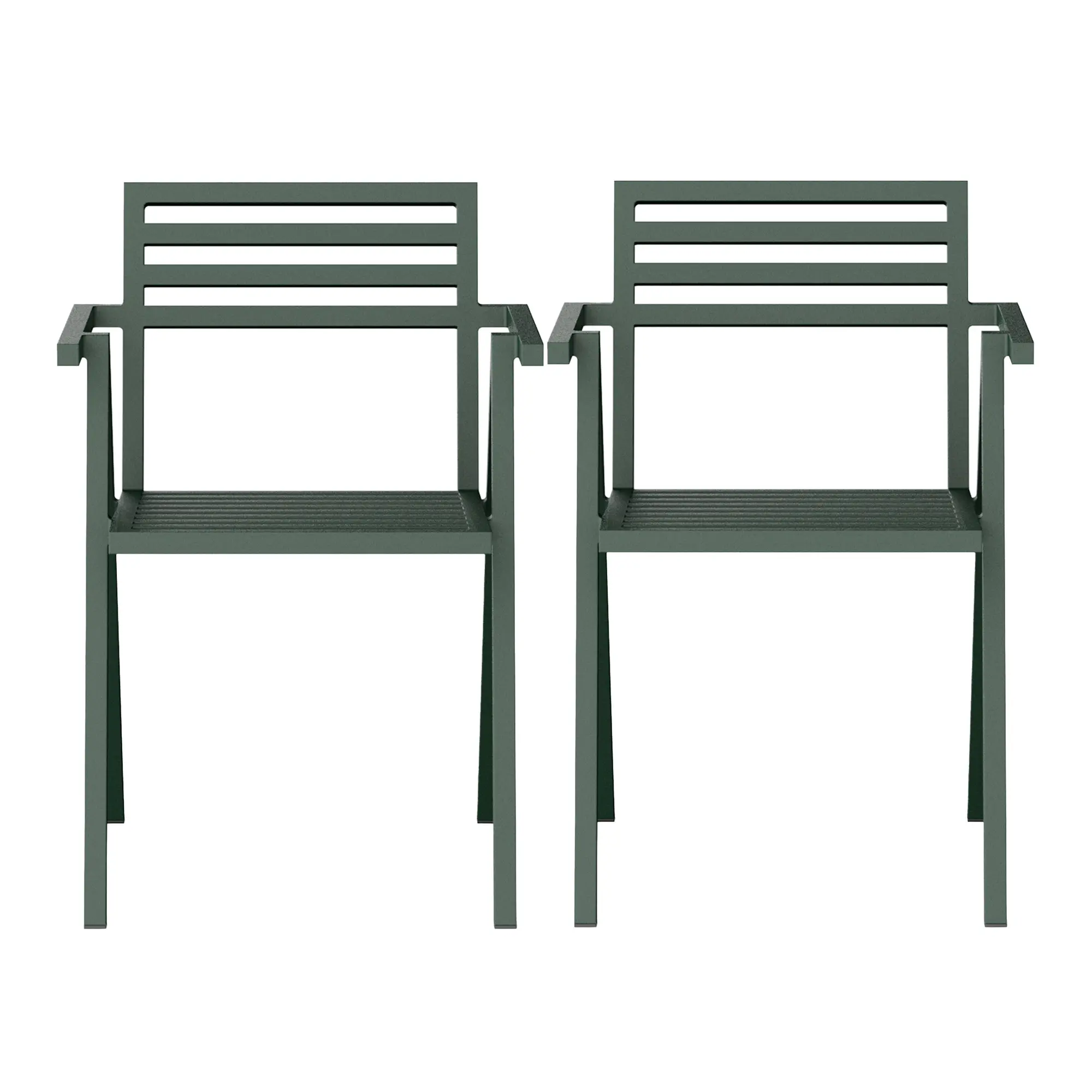 19 Outdoors Stacking Arm Chair Set of 2