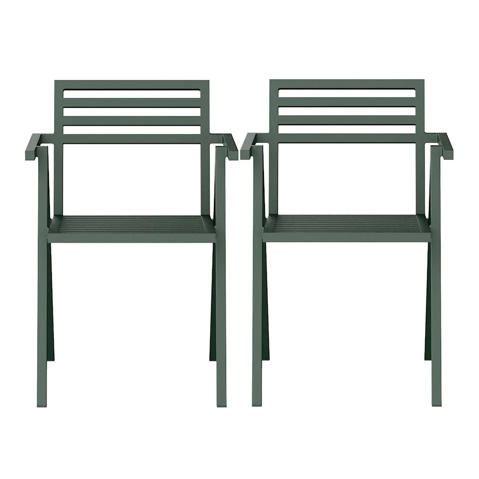 19 Outdoors Stacking Arm Chair Set of 2