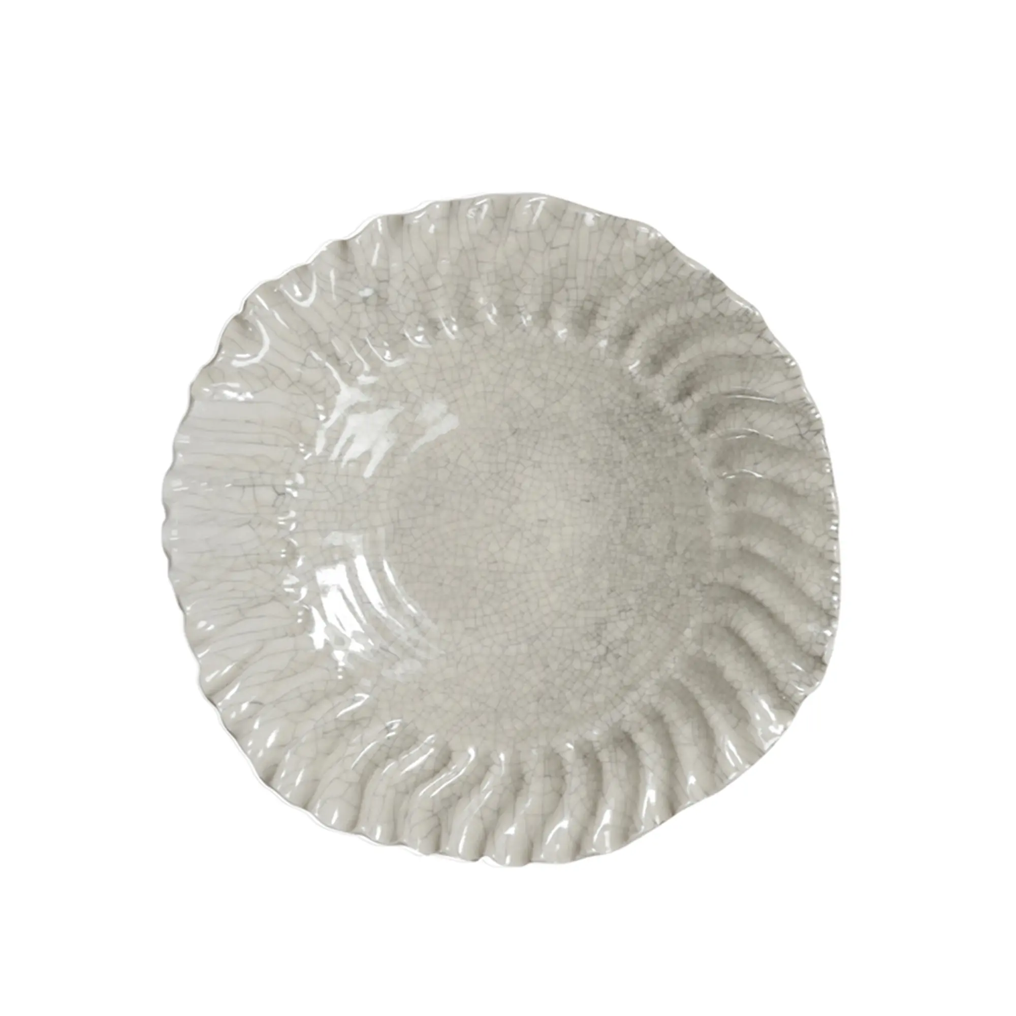 Dashi Soup Plate L Celadon