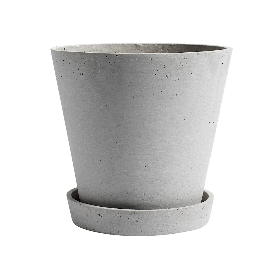 Flowerpot kruka & fat Grey