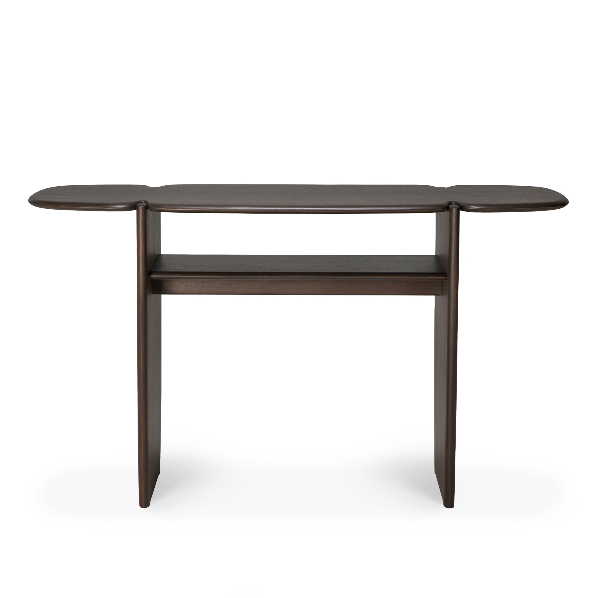 Ethnicraft - PI Console - Varnished Mahogany - Dark Brown -130 x 40 cm - Avlastningsbord - Alain Van Havre - Brun - Trä | Möbler - Bord - Avlastningsbord | Möbelexperten