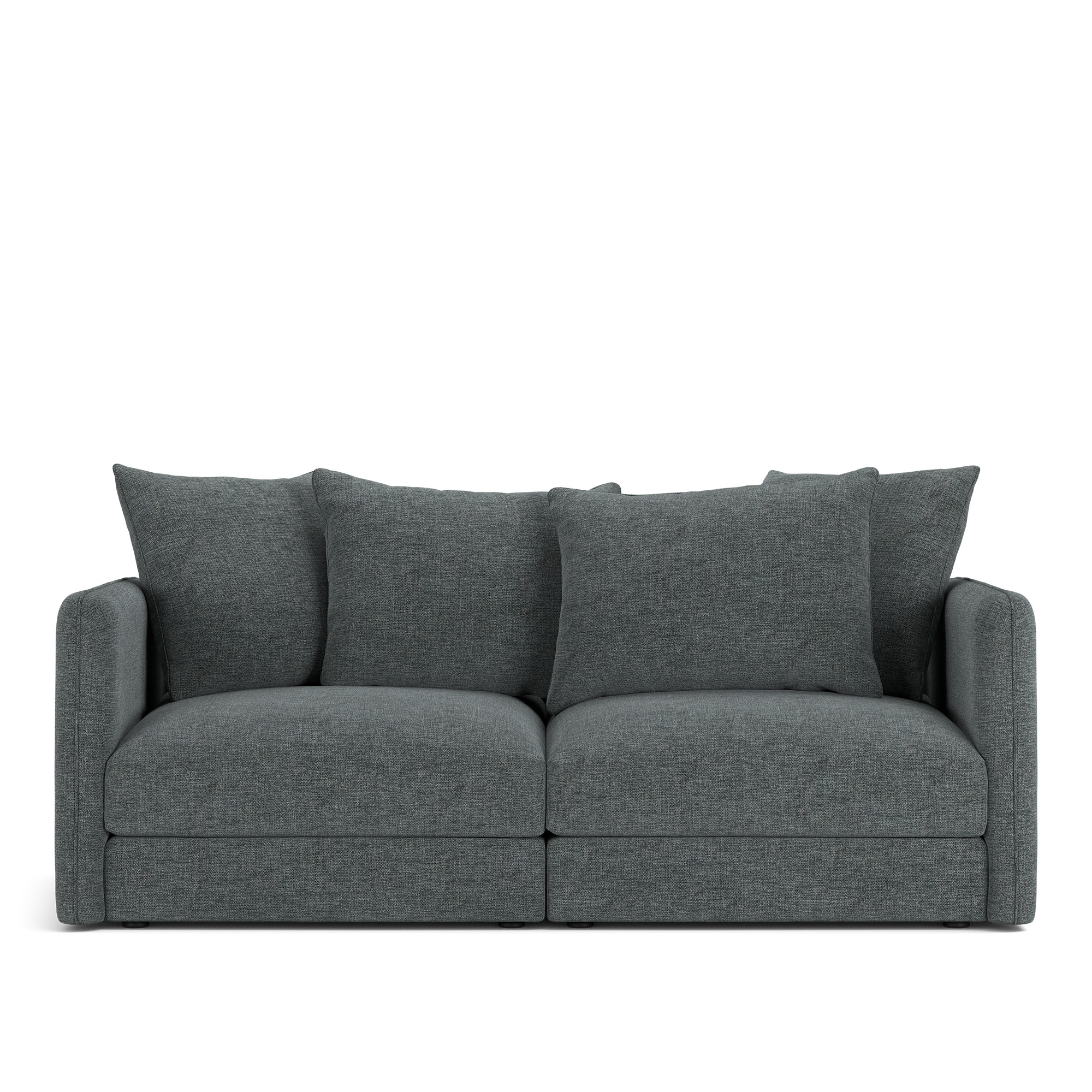 NOGA - Pavarotti 2-Seater, Fixed Cover, Cushion Variant 01, Sienna 03 - Soffor - Bl&aring;
