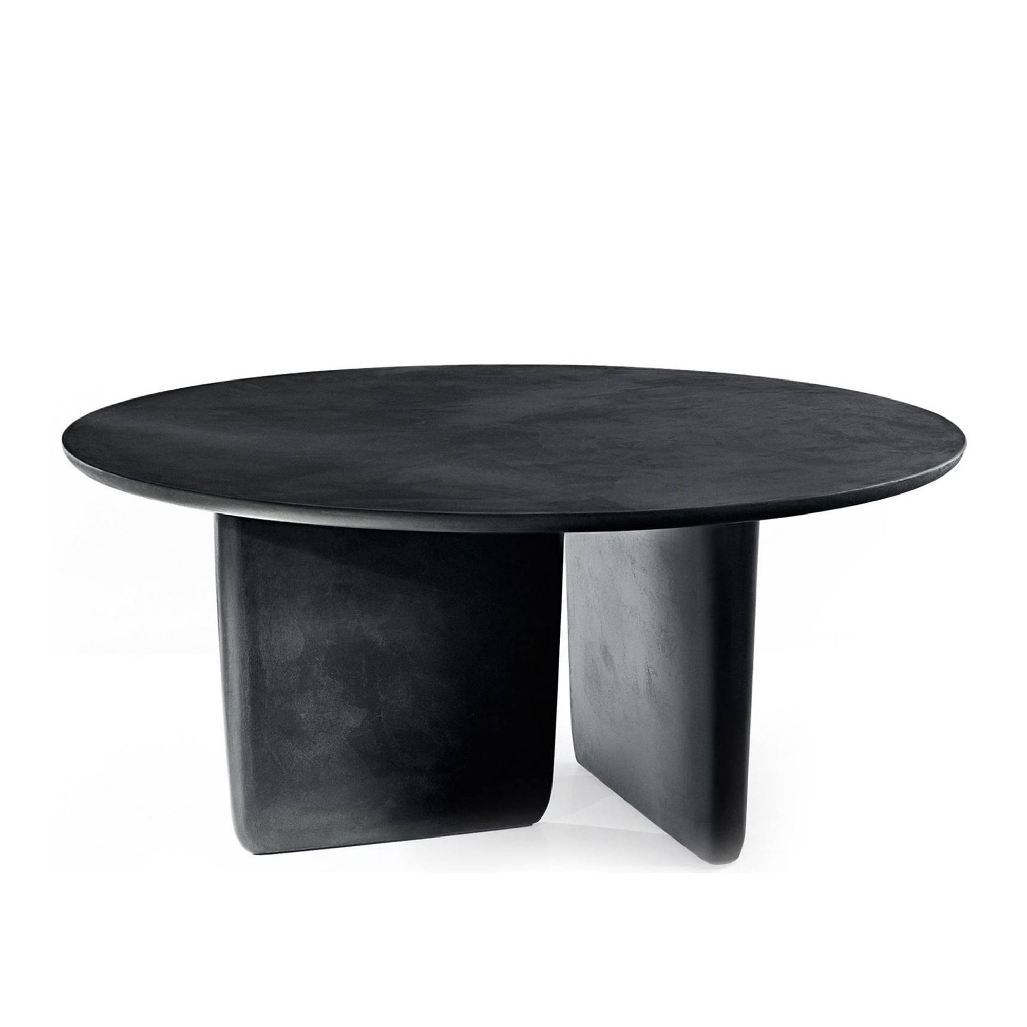 B&B Italia - Tobi-Ishi - Runt, Satin smoke grey(3748E) - Matbord - Edward Barber,Jay Osgerby - Grå - MDF/Metall/Syntetiskt