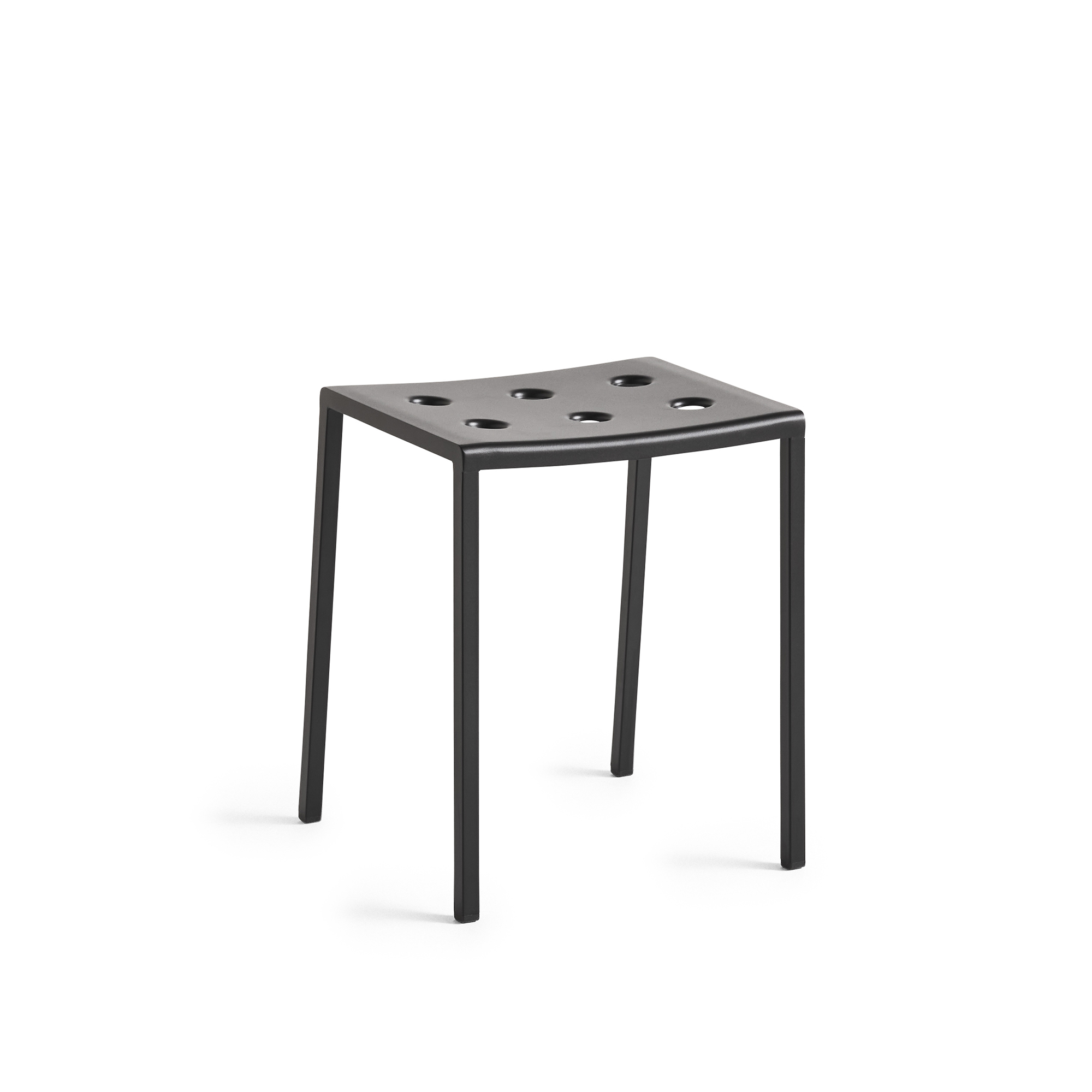 HAY - Balcony Stool / Anthracite - Utomhuspallar och puffar - Ronan & Erwan Bouroullec - Svart | Utemöbler - Utestolar - Utomhuspallar Och Puffar | Möbelexperten