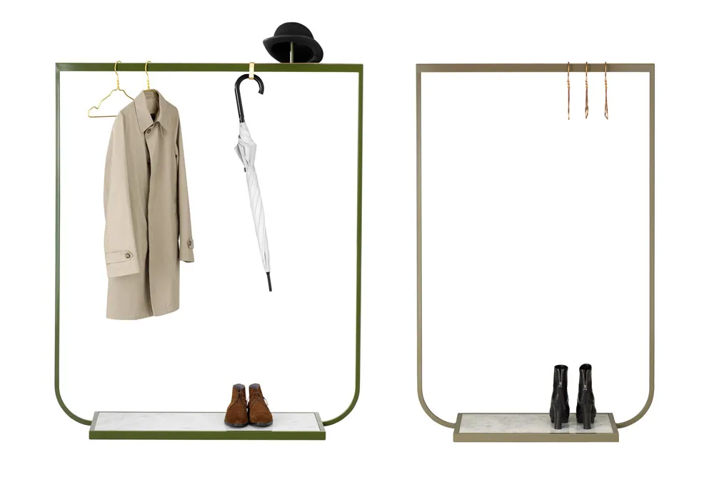 Tati Coat Rack Large Carrara Marble