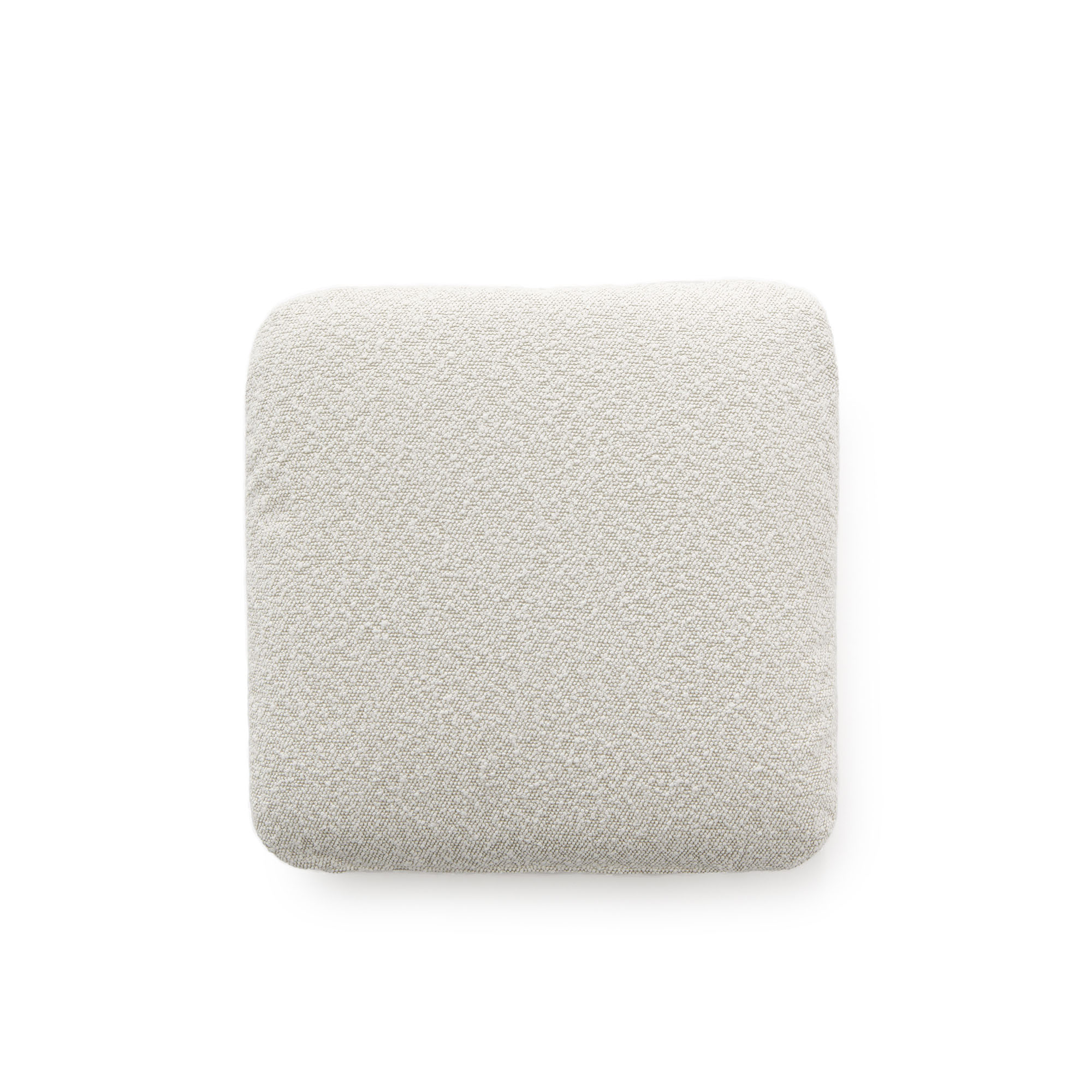 Kartell - K-wating Cushion 48x48 Bouclé Ecru - Prydnadskuddar & kuddfodral - Rodolfo Dordoni - Beige