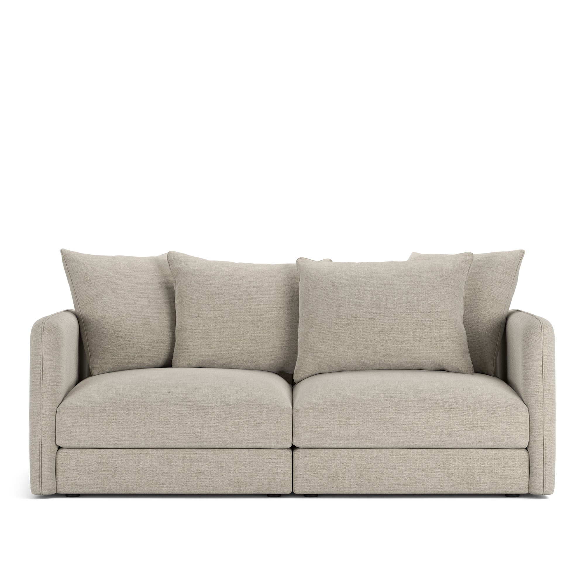 NOGA - Pavarotti 2-Seater, Fixed Cover, Cushion Variant 01, Sienna 102 - Soffor - Gr&aring;