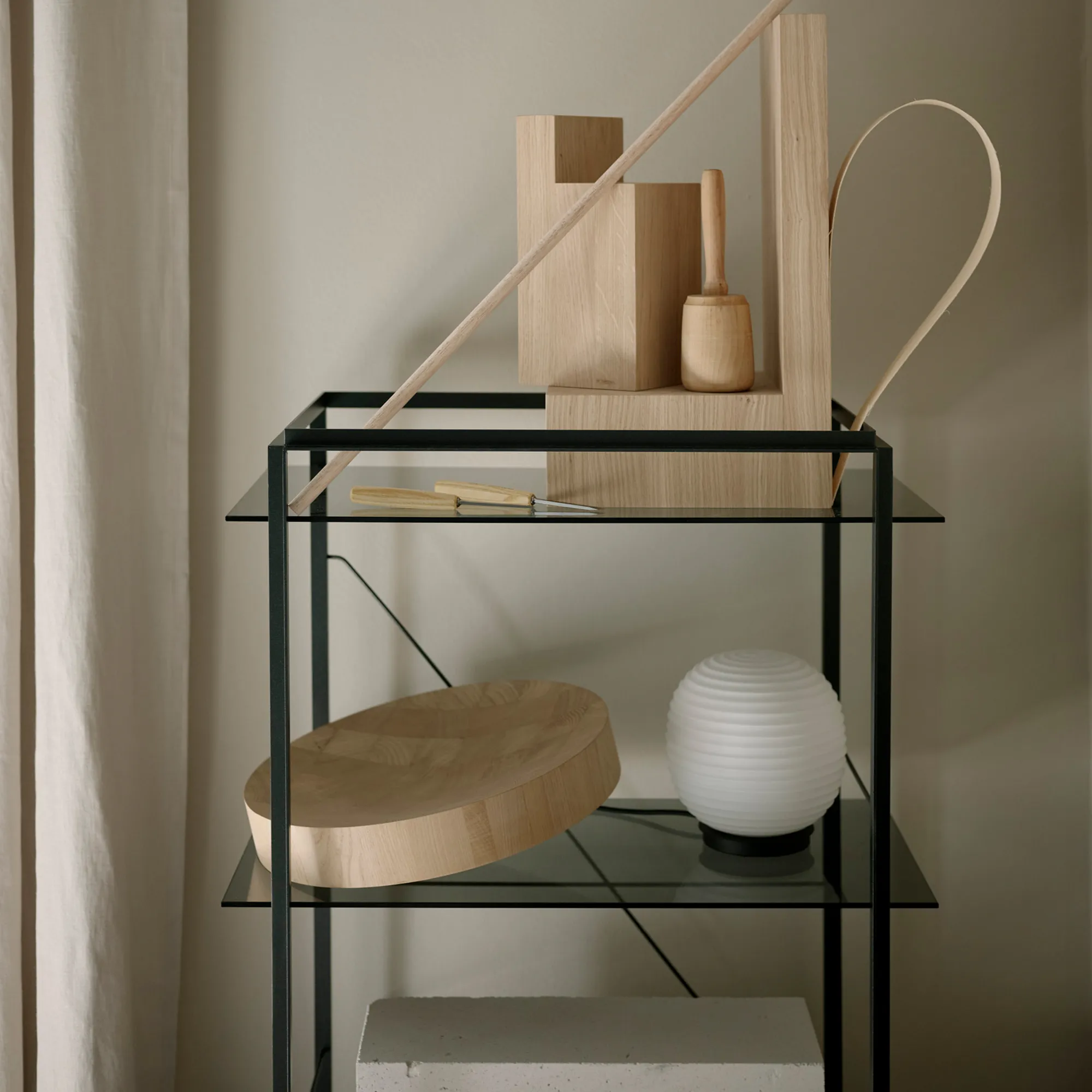 Lantern Globe Table Lamp