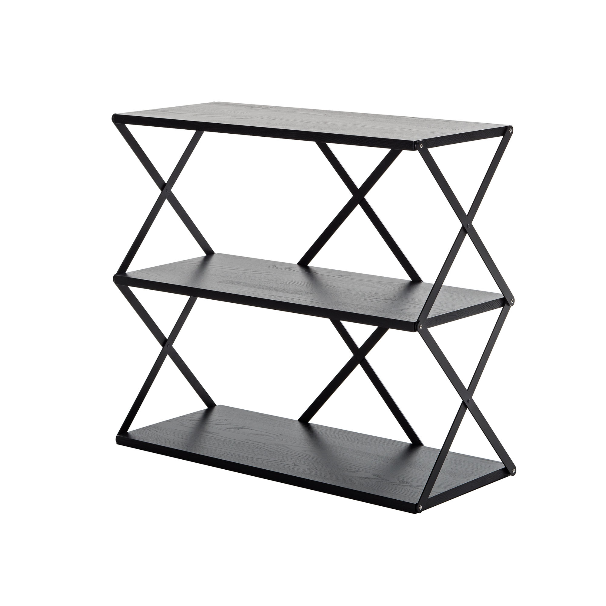 HEM - Lift Shelf 3 - Black - Hyllsystem - Staffan Holm - Svart - Metall/Trä