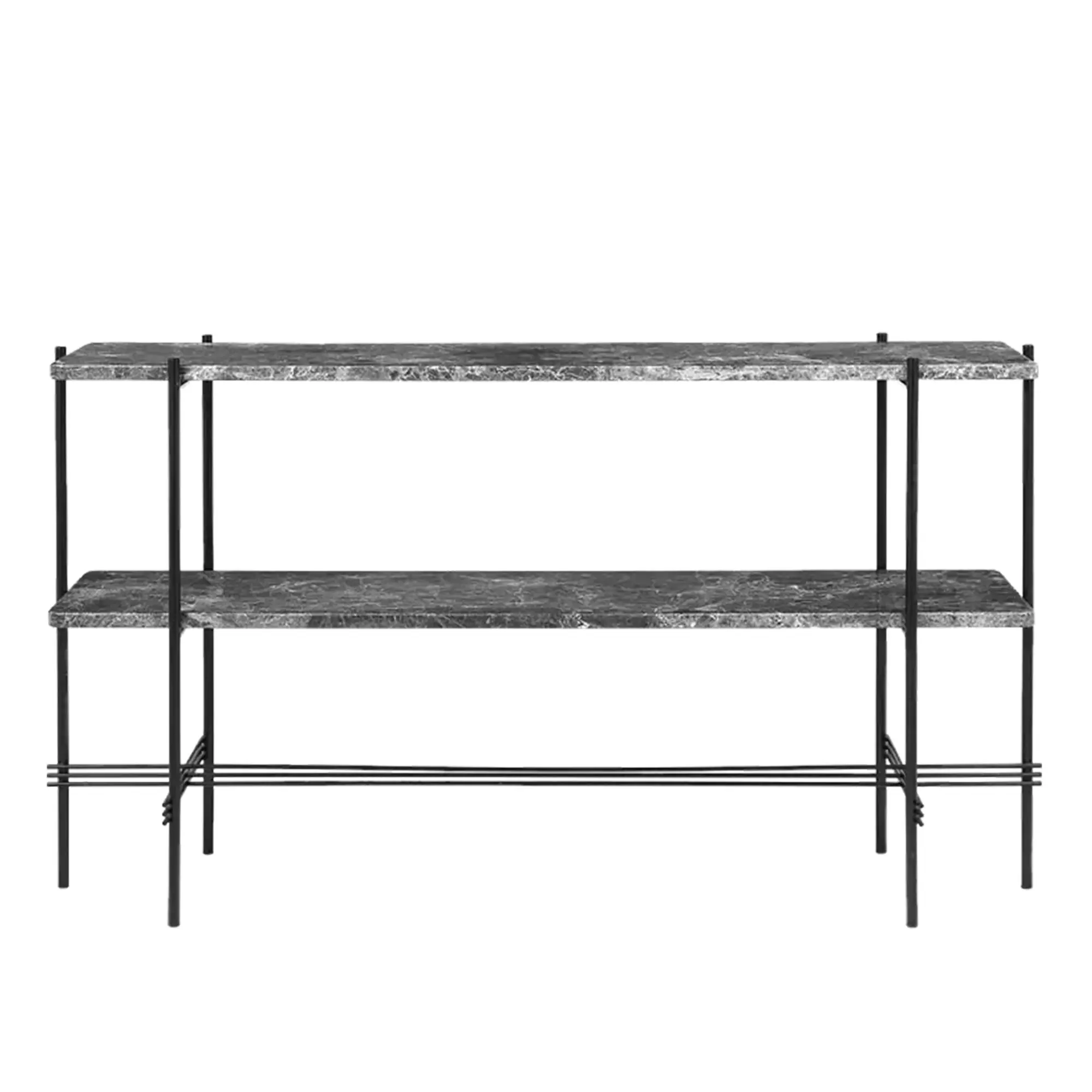 TS konsolbord 2 hyllplan svart
