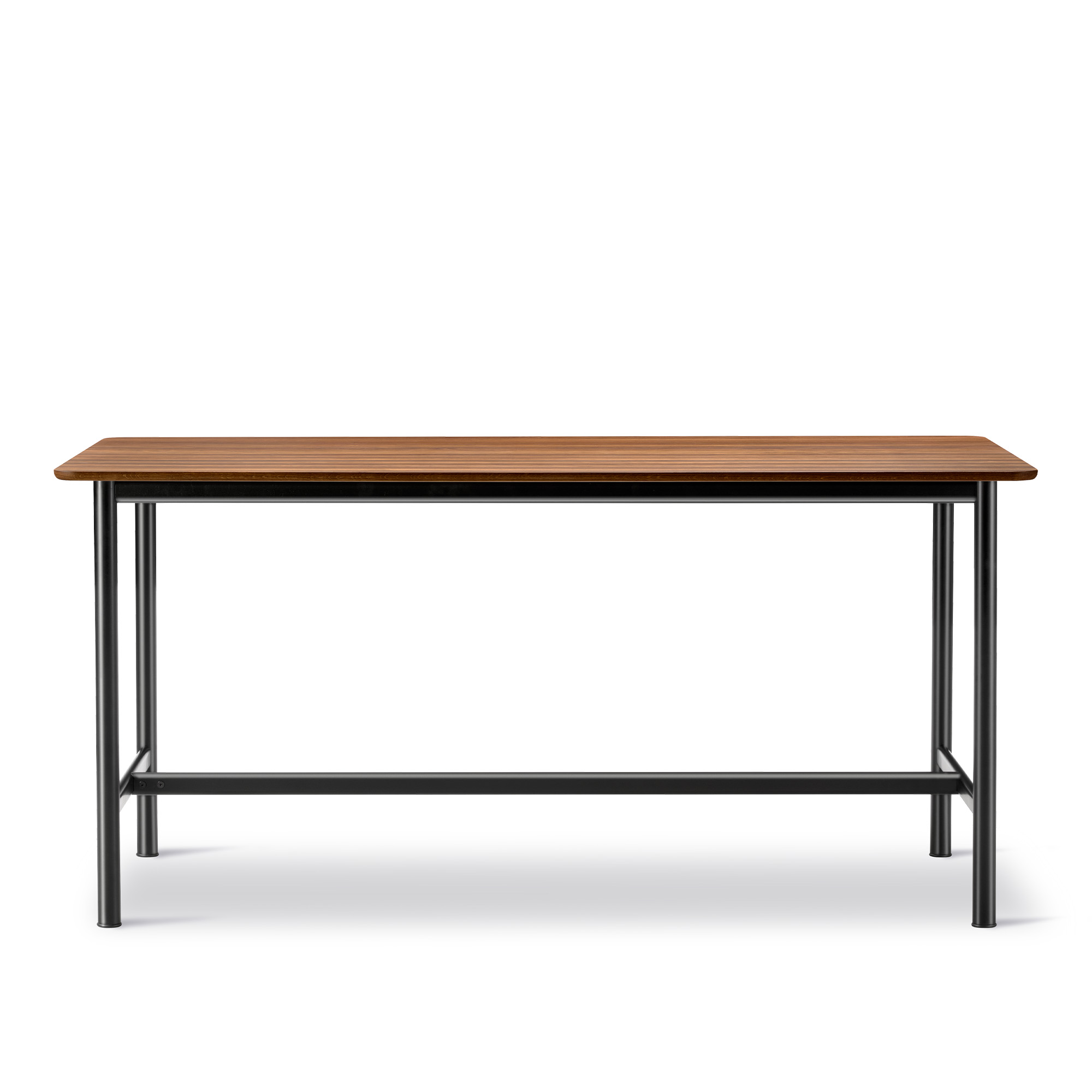 Fredericia Furniture - Plan Table - Table 200 x 100 cm - height 105 cm - Smoked oak - oiled - Rounded edge - Black - Skrivbord - Edward Barber & Jay Osgerby - Träfärgad - Trä