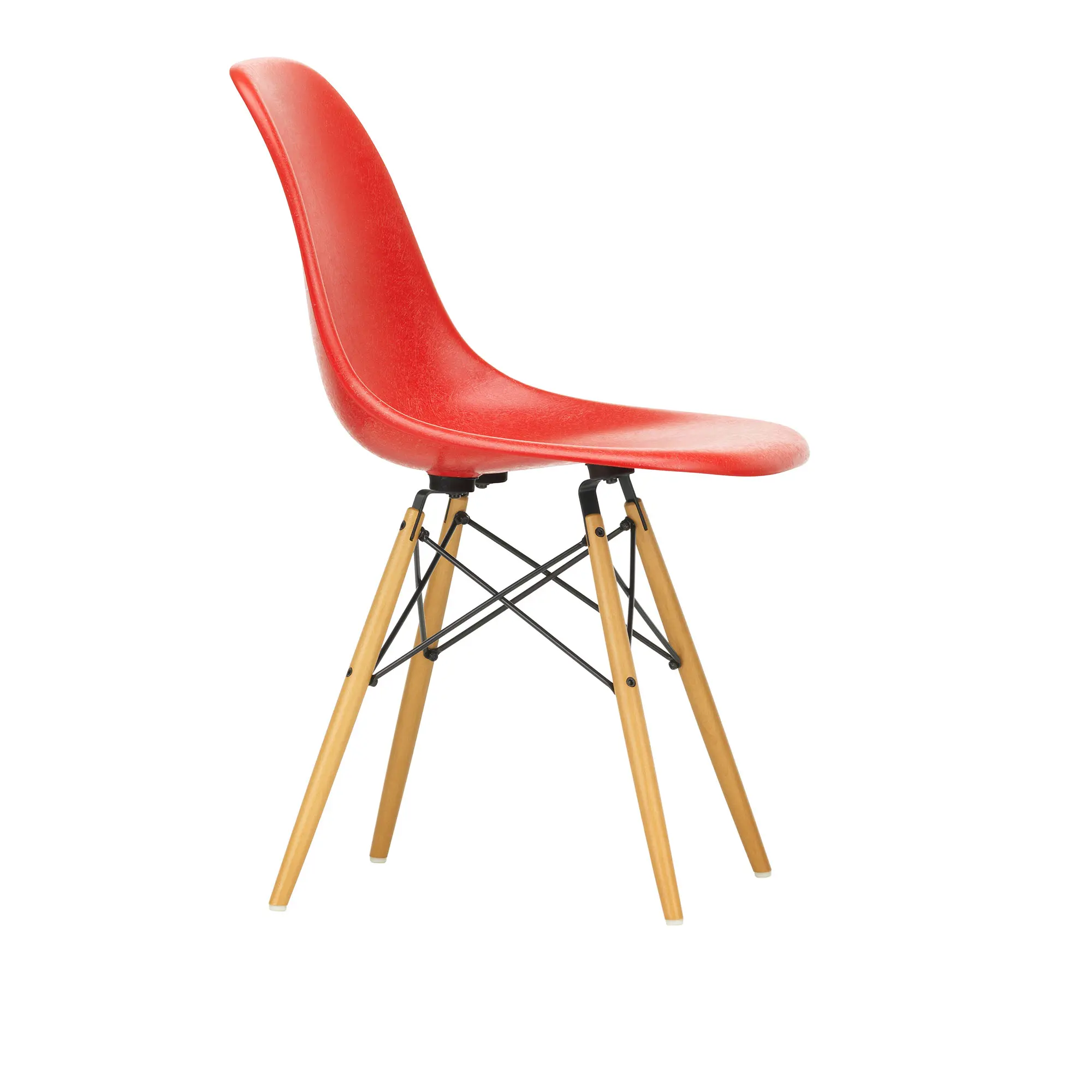 Eames Fiberglass Chair DSW stol Golden Maple