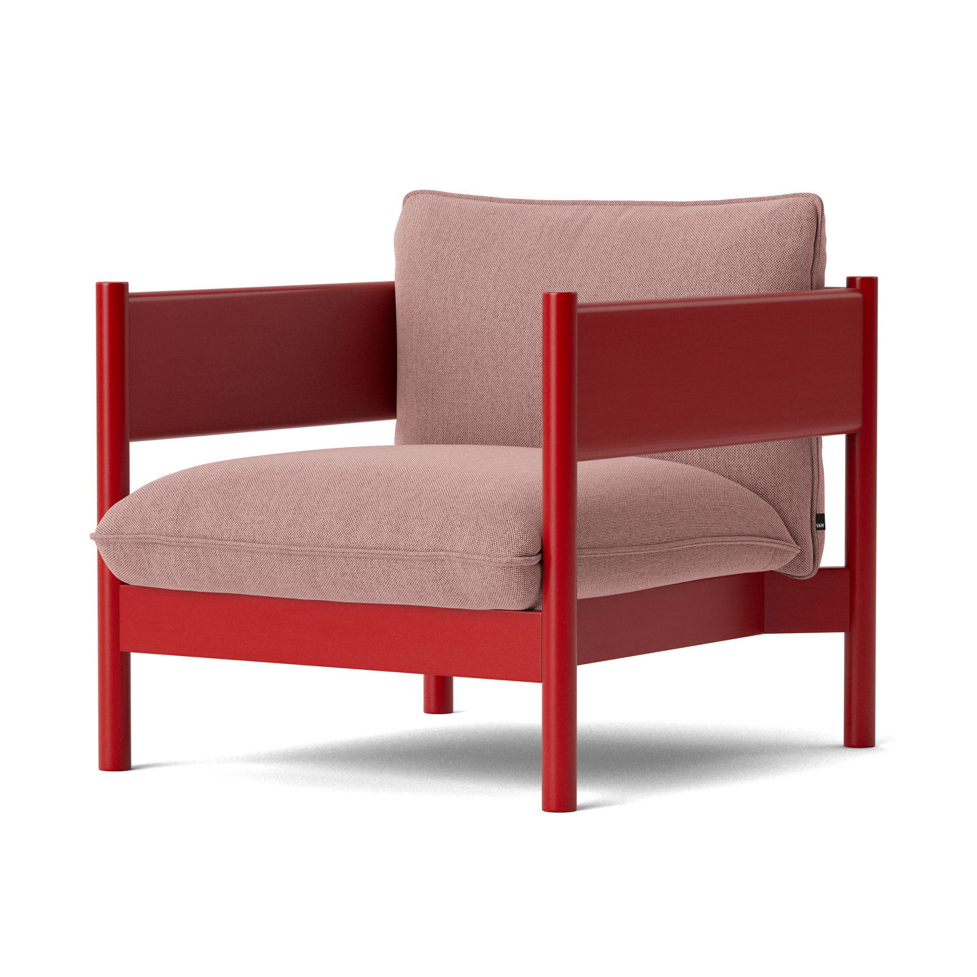 HAY - Arbour Club Armchair Re-Wool 648 / Wine Red Lacquer Beech - Fåtöljer - designer_andreas_engesvik,Daniel Rybakken - MDF/Trä