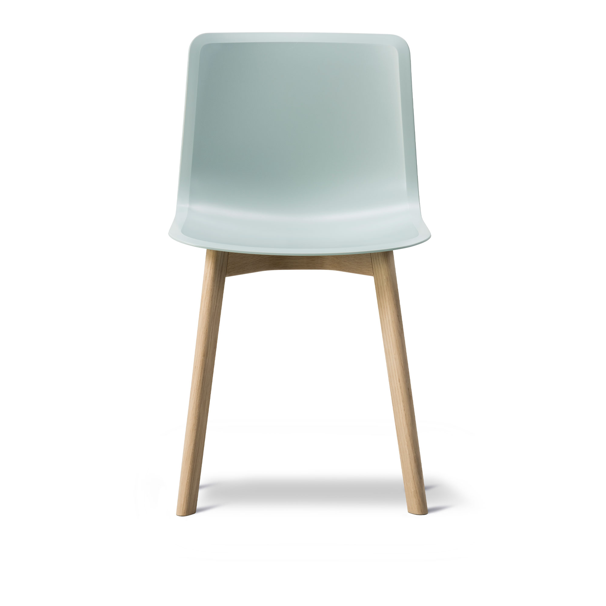 Fredericia Furniture - Pato Wood Base, Ocean, Lackerad ek - Matstolar - Welling/Ludvik