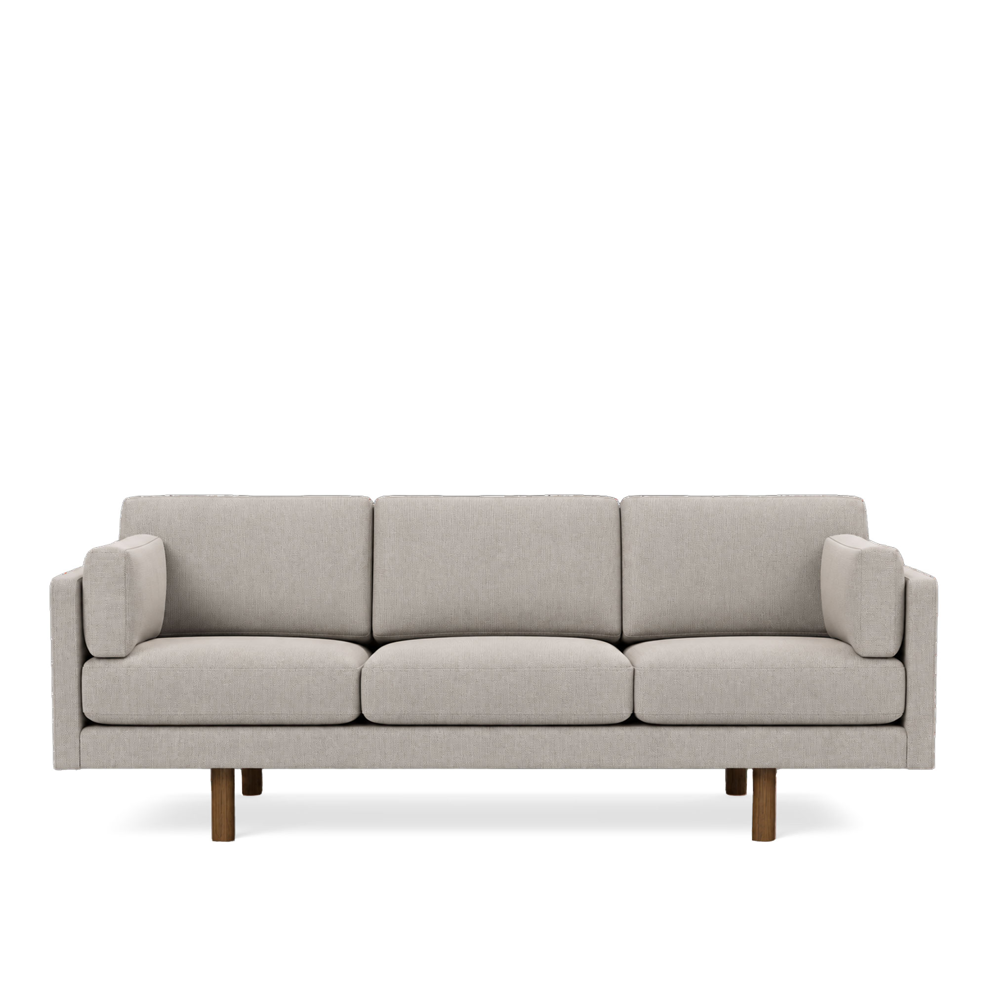 Fredericia Furniture - EJ220 3-sitssoffa hallingdal 103 / smoked oak - Soffor - Gr&aring; - Ull