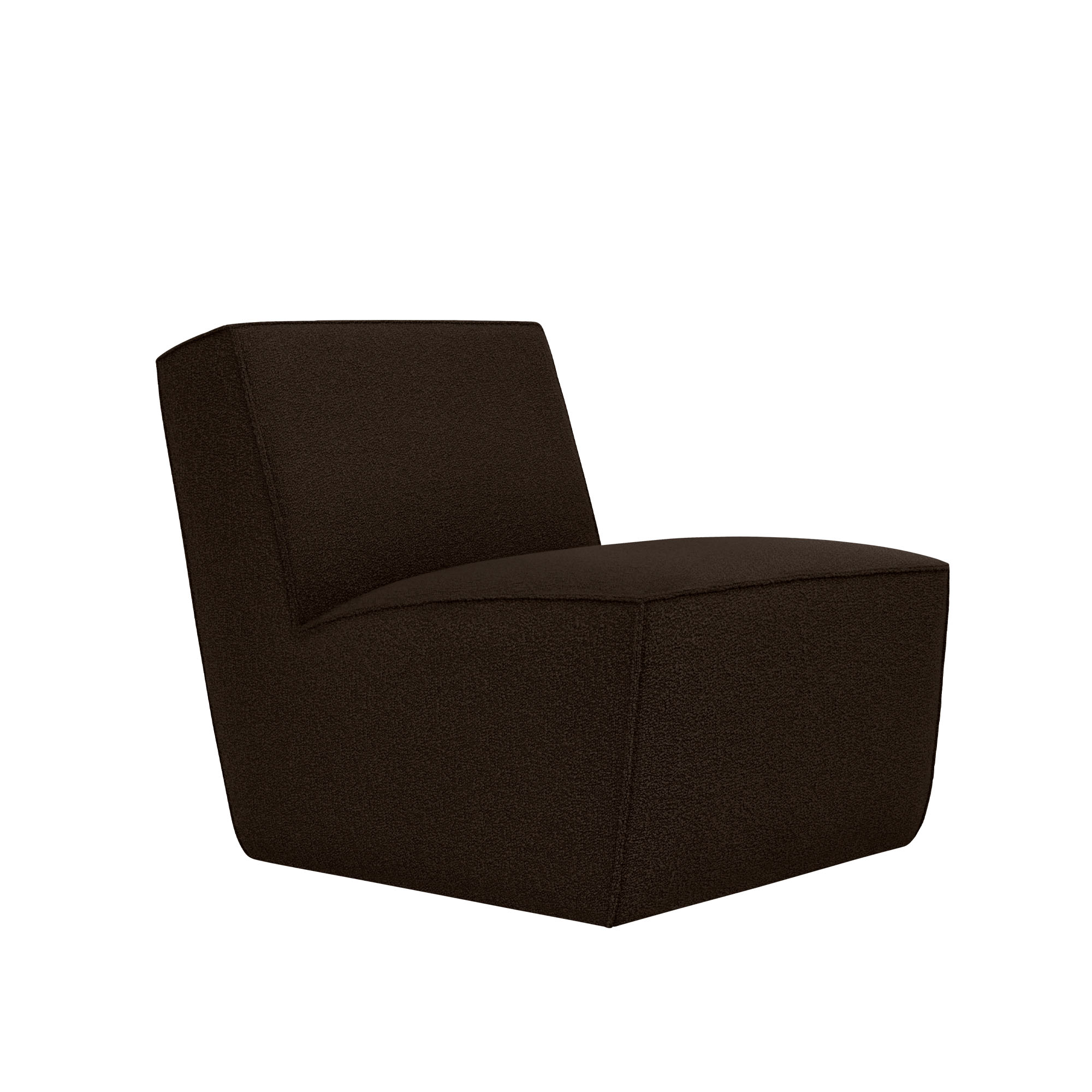 HEM - Hunk Lounge Chair - Chocolate - Fåtöljer - Kwangho Lee - Brun - Naturmaterial/Trä/Syntetiskt/Skum/Plast/Ull