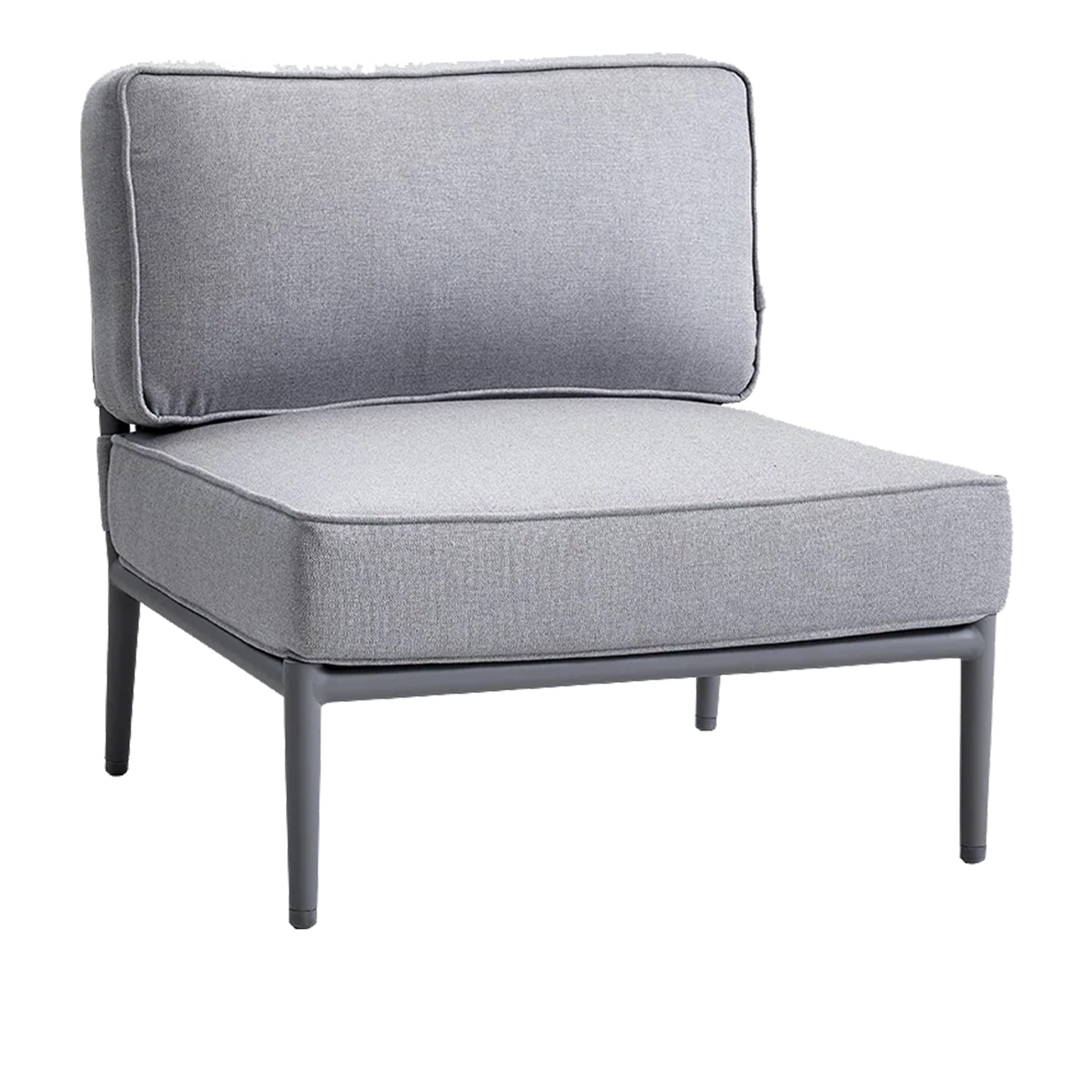 Cane-Line - Conic Single Modul, Light Grey, Cane-Line AirTouch - Soffor utomhus - Foersom & Hiort-Lorenzen MDD