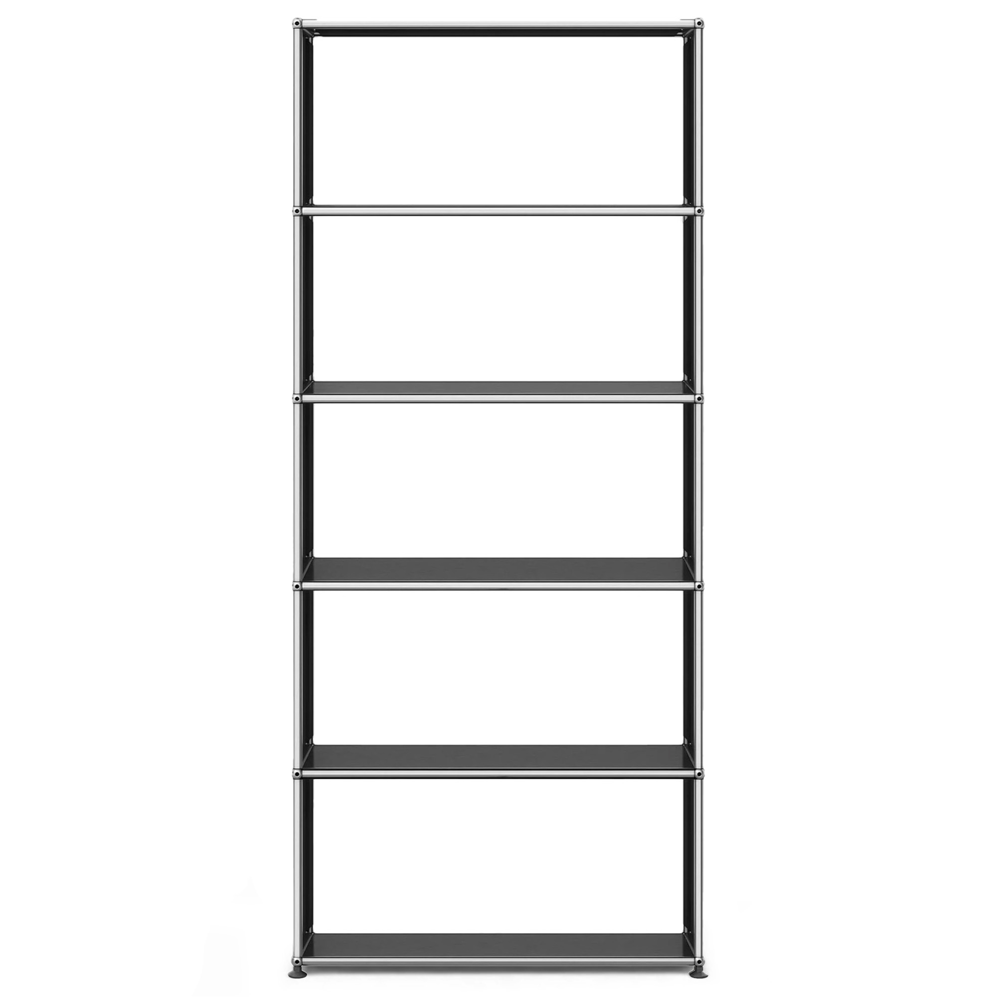 USM - USM Haller 108 Shelving Graphite Black - Hyllor & Hyllsystem - Fritz Haller & Paul Sch&auml;rer - Svart - Metall