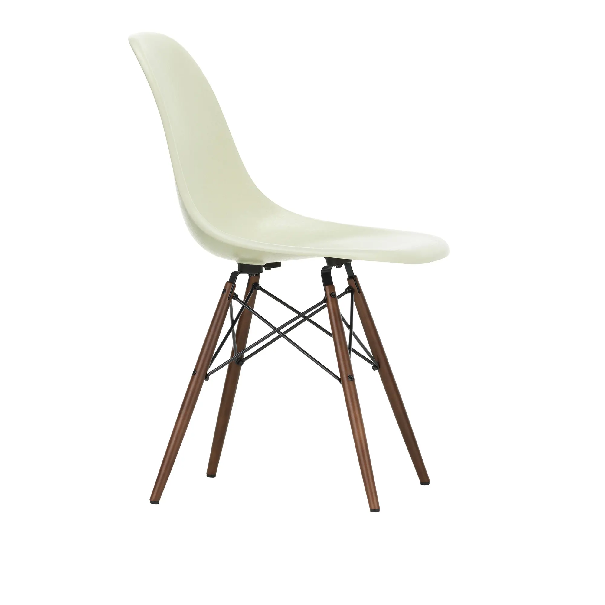 Eames Fiberglass Chair DSW stol Dark Maple