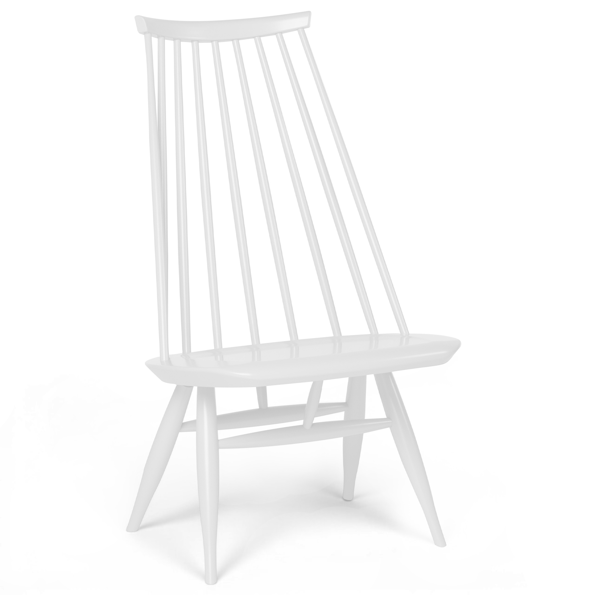 Artek - Mademoiselle F&aring;t&ouml;lj Vitlackad bj&ouml;rk - F&aring;t&ouml;ljer - Ilmari Tapiovaara - Vit - Tr&auml;