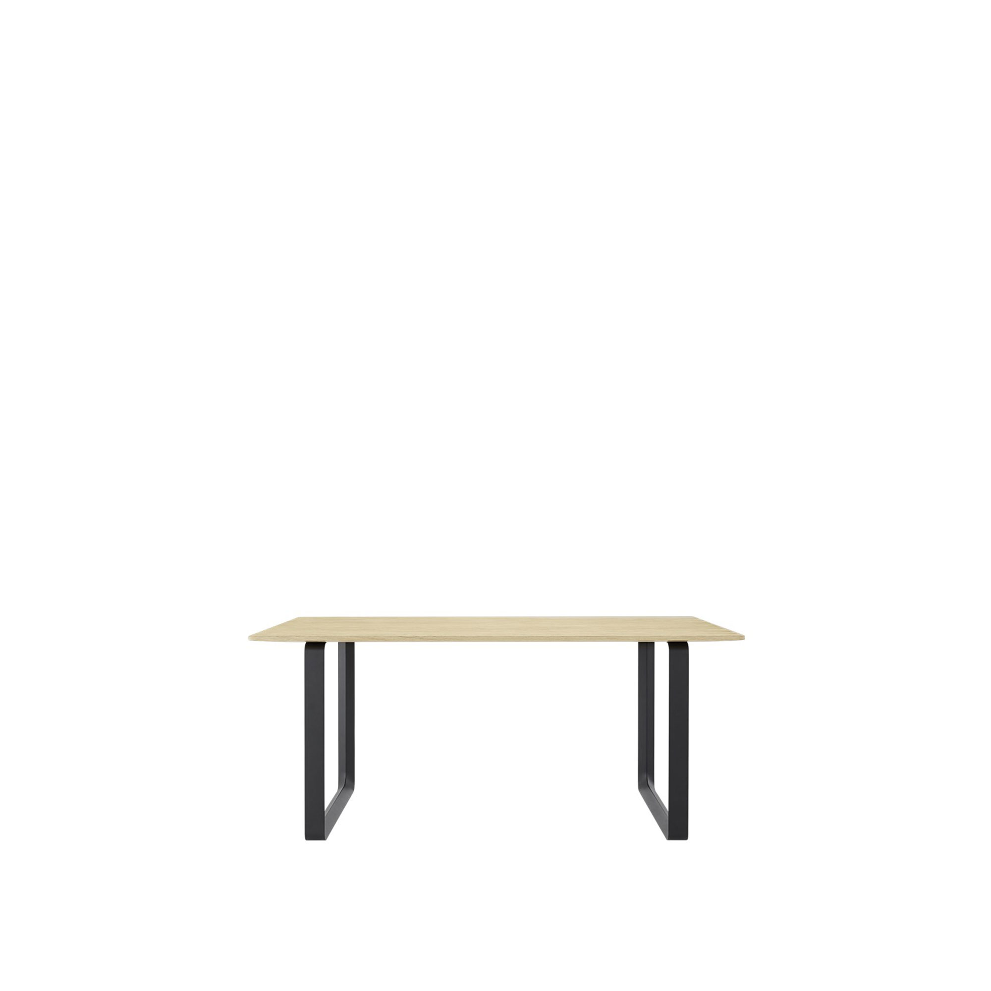 Muuto - 70/70 Table, Small, Black Linoleum/Sand - Matbord - TAF Studio