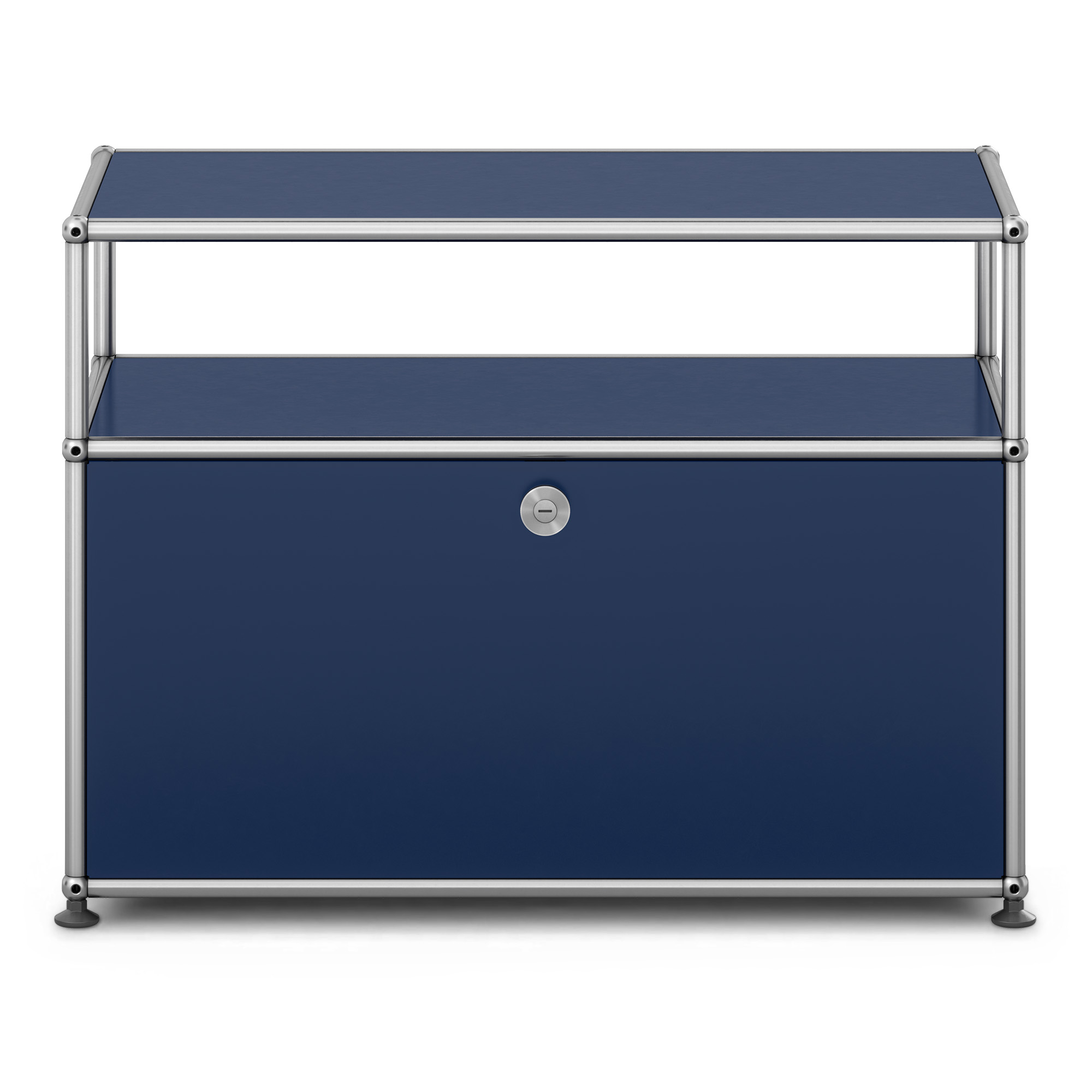 USM - USM Haller Occasional Furniture O1 Steel Blue - Sidobord - Fritz Haller & Paul Schärer - Blå | Möbler - Bord - Sidobord | Möbelexperten