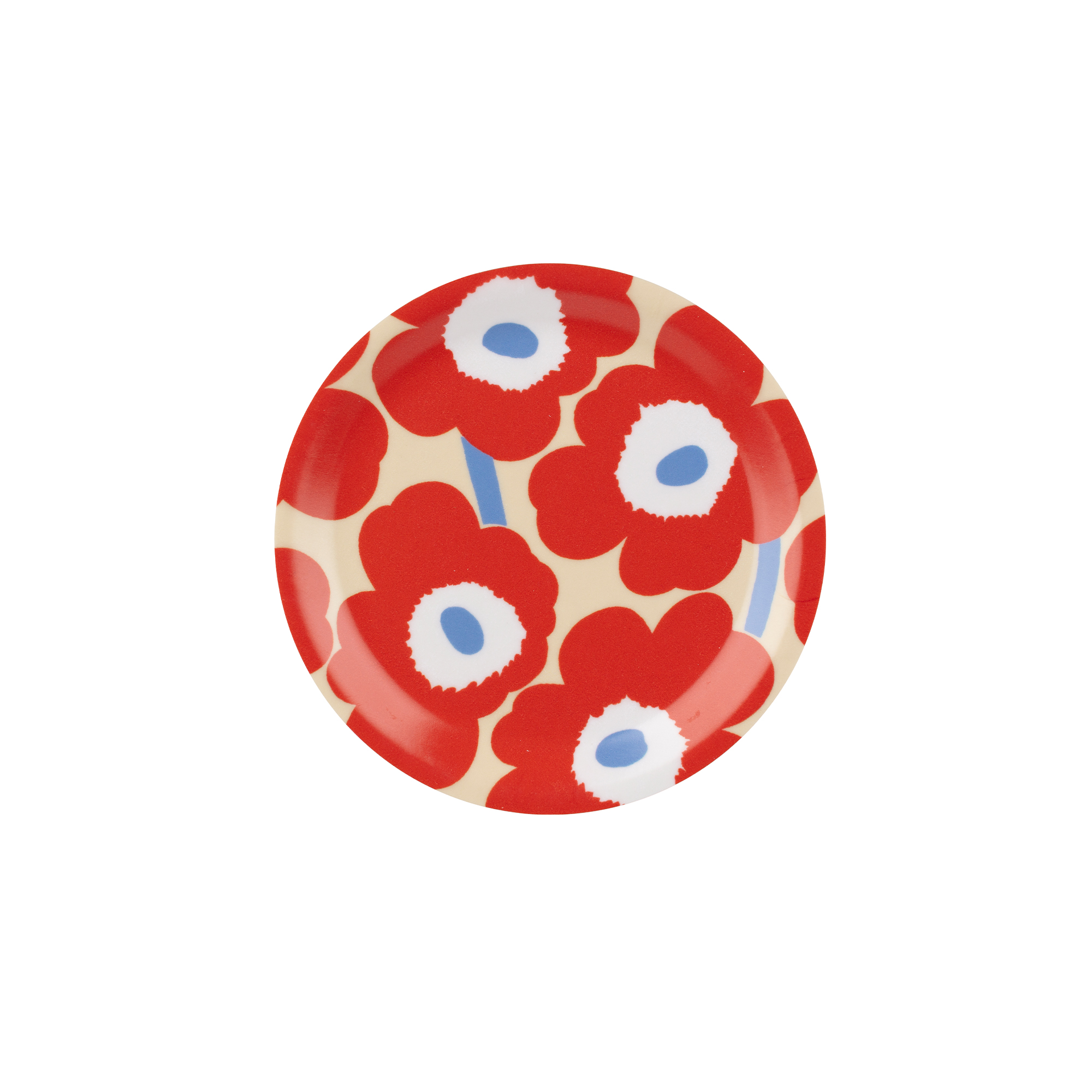 Marimekko - Unikko Coaster &ndash;&nbsp;Red - Glasunderl&auml;gg