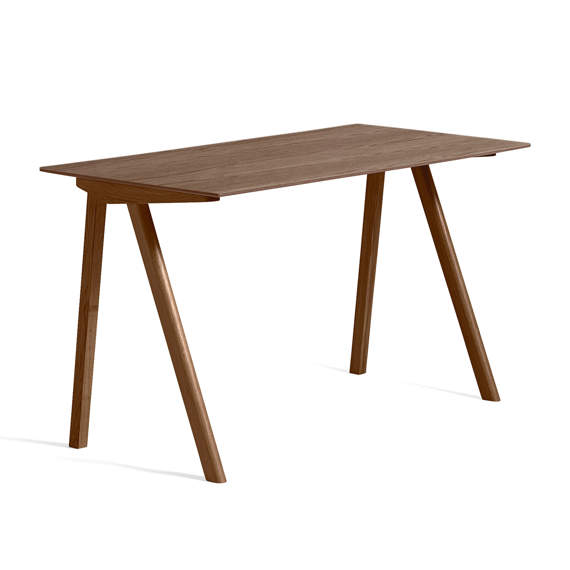 HAY - CPH90 Desk, WB Lacquered Walnut, WB Lacquered Walnut Tabletop - Skrivbord - Ronan & Erwan Bouroullec - Träfärgad - Trä
