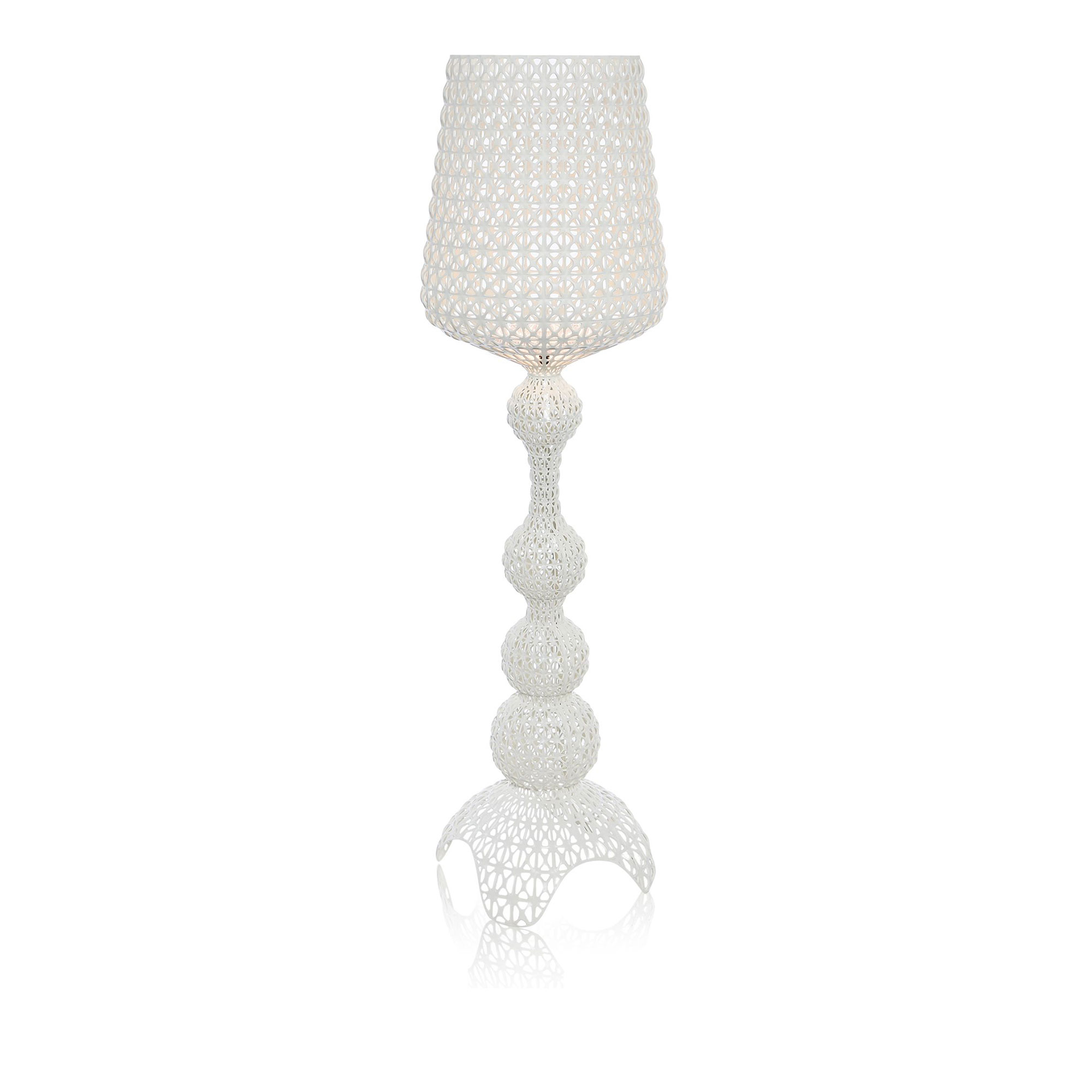 Kartell - Kabuki Floor Lamp 9185, Opaque White, Excl. LED 26W, Dimmable - Golvlampor utomhus - Ferruccio Laviani - Vit