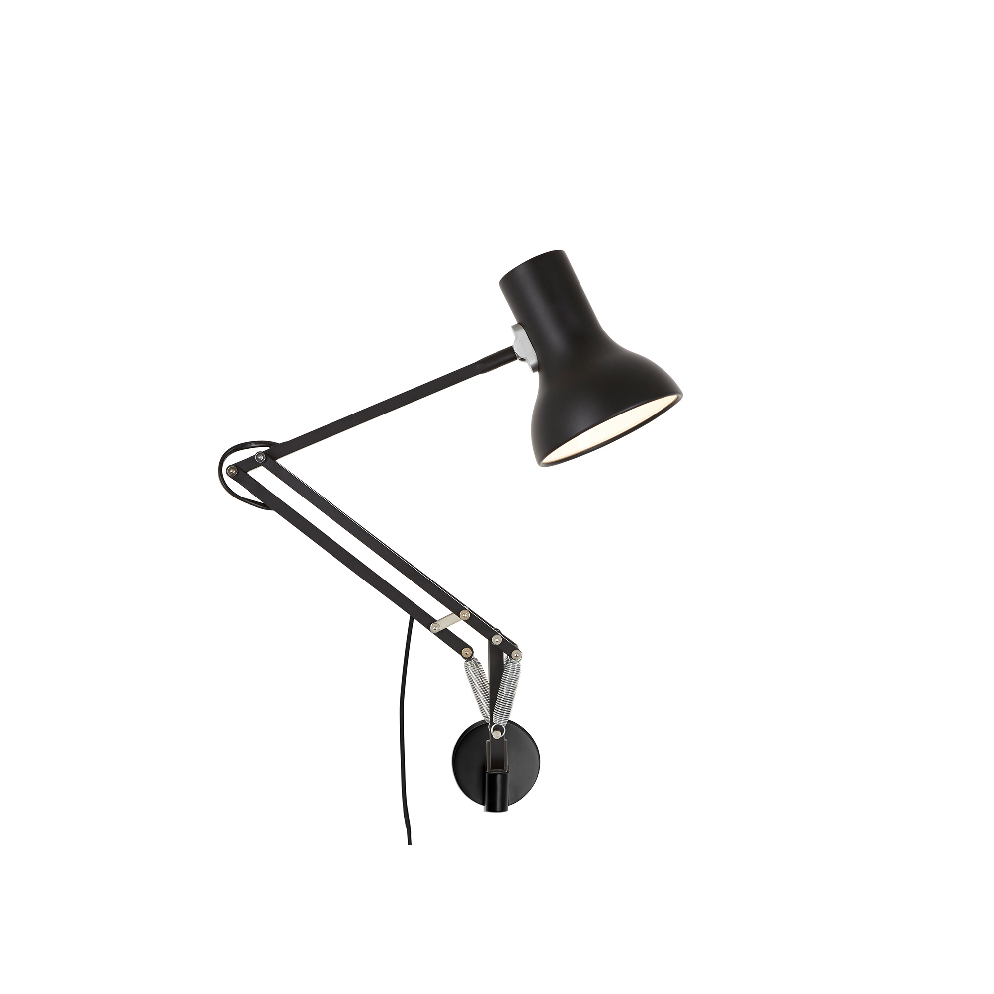 Type 75 Mini Lamp With Wall Bracket Jet Black