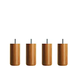 DUX Inspiration sängben runda oljad ek 4-pack