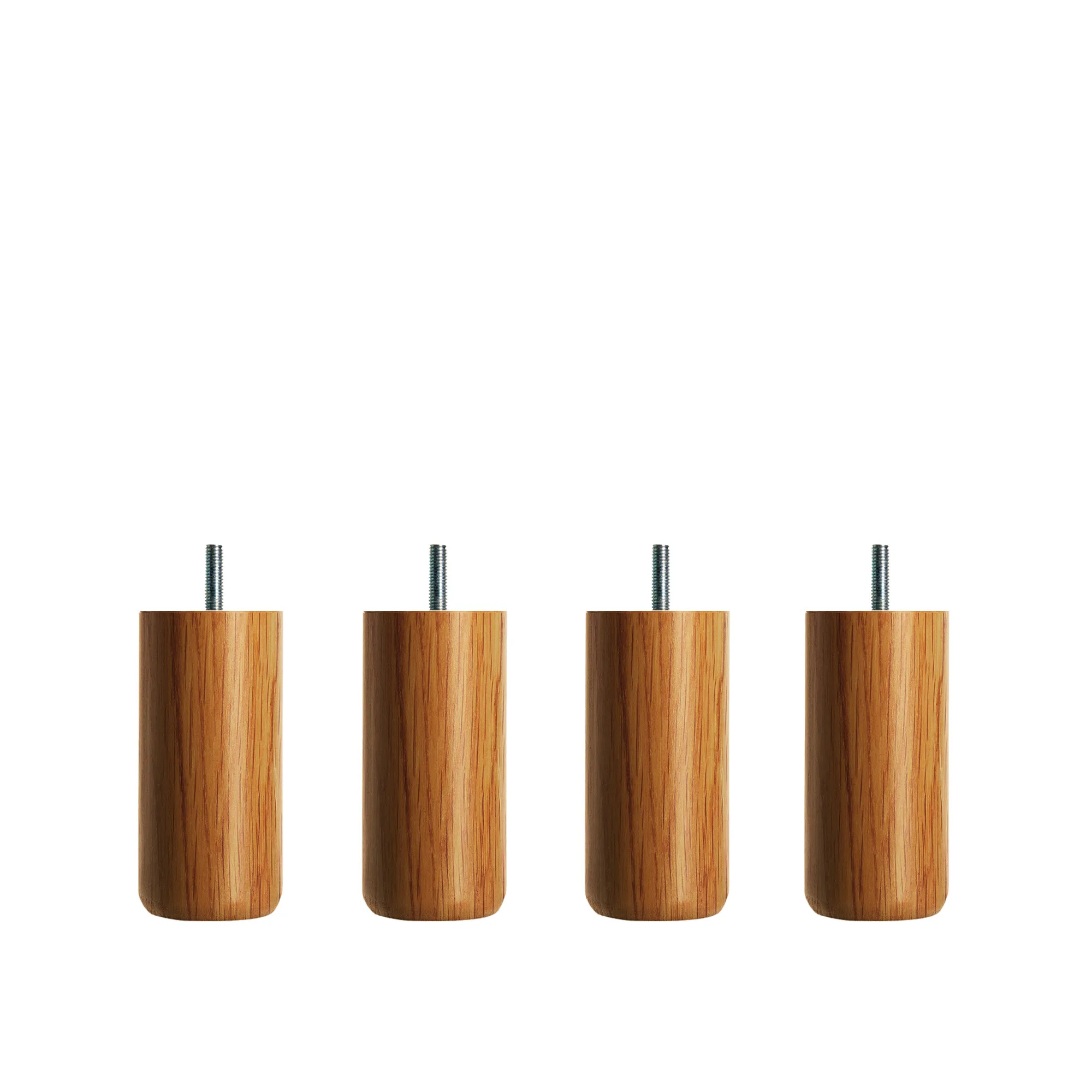 DUX Inspiration sängben runda oljad ek 4-pack