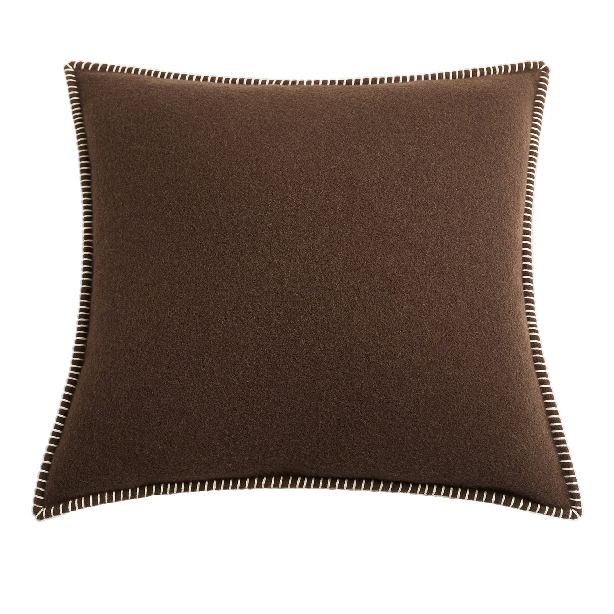 Tekla - Lambswool Cushion, Walnut, 50X50 - Pynteputer - Brun - Ull