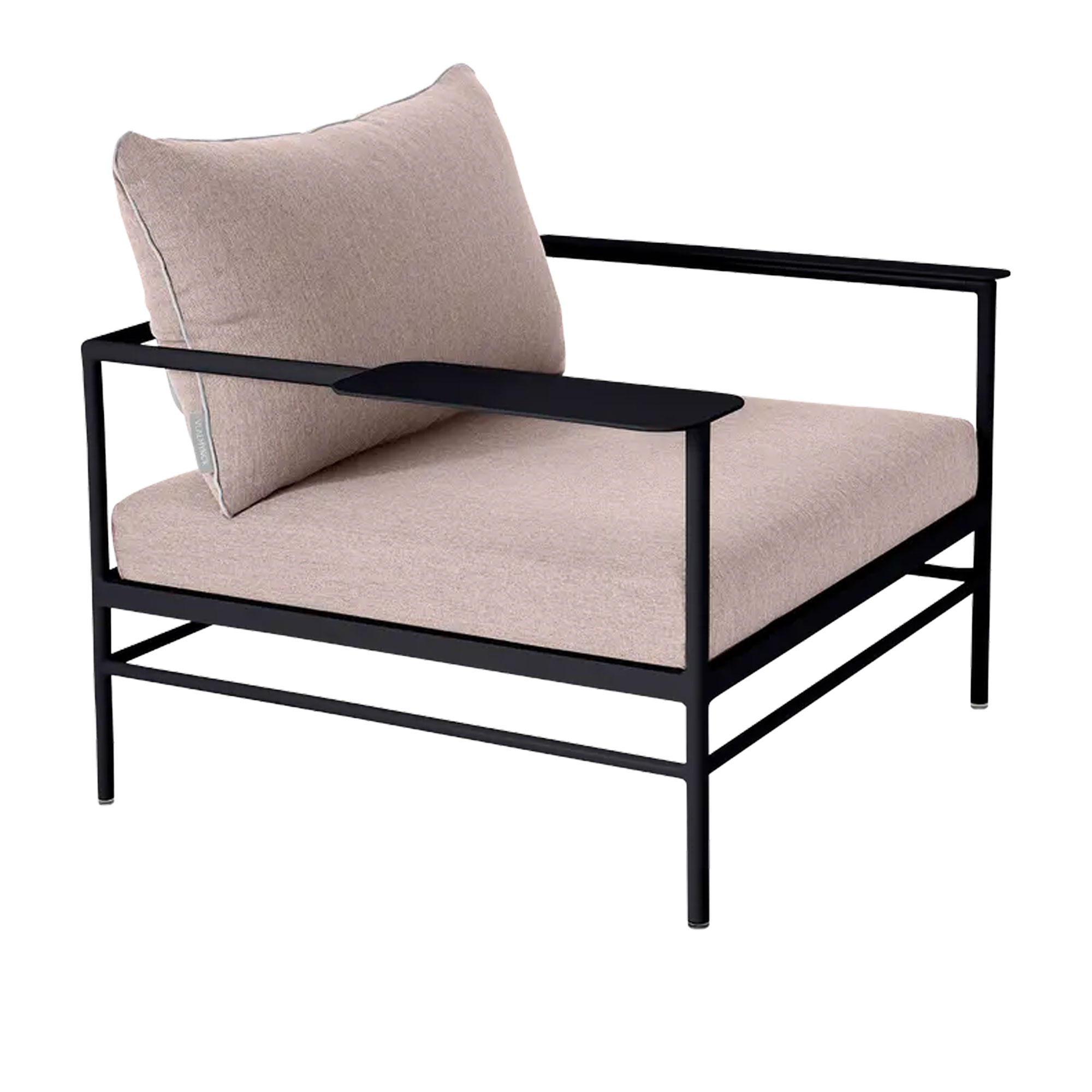 Fermob - Rivage, Low Armchair, Liquorice - Papyrus - Fåtöljer utomhus - Beige