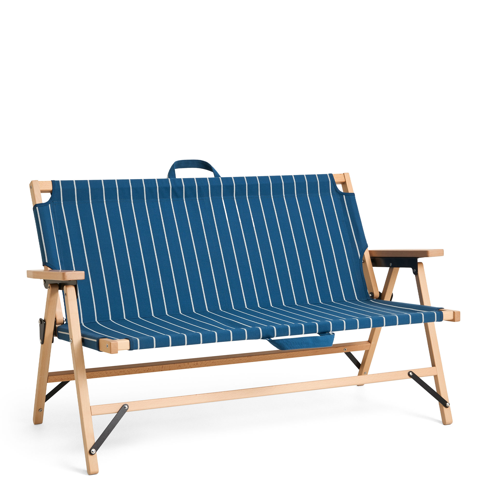 HAY - Outdoor Market Folding Sofa blue with beige stripe - Soffor utomhus - Jasper Morrison - Tr&auml;