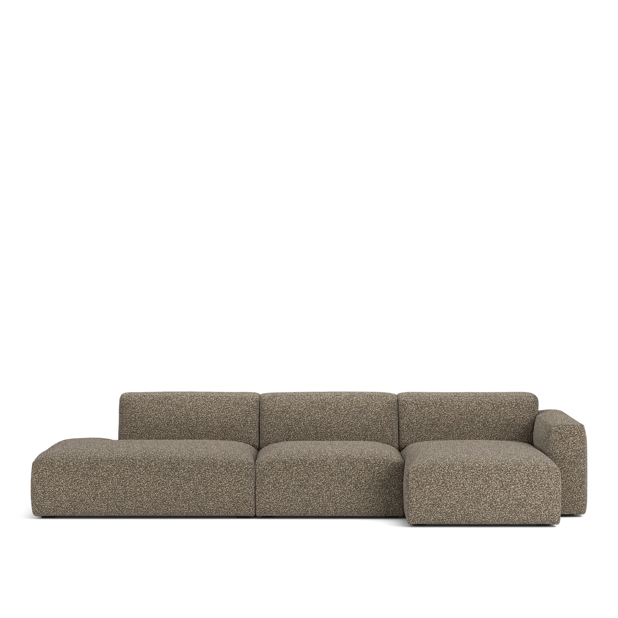 NOGA - Brick 3-Seater Chaise Lounge Open End Left, Vellus 02 - Soffor