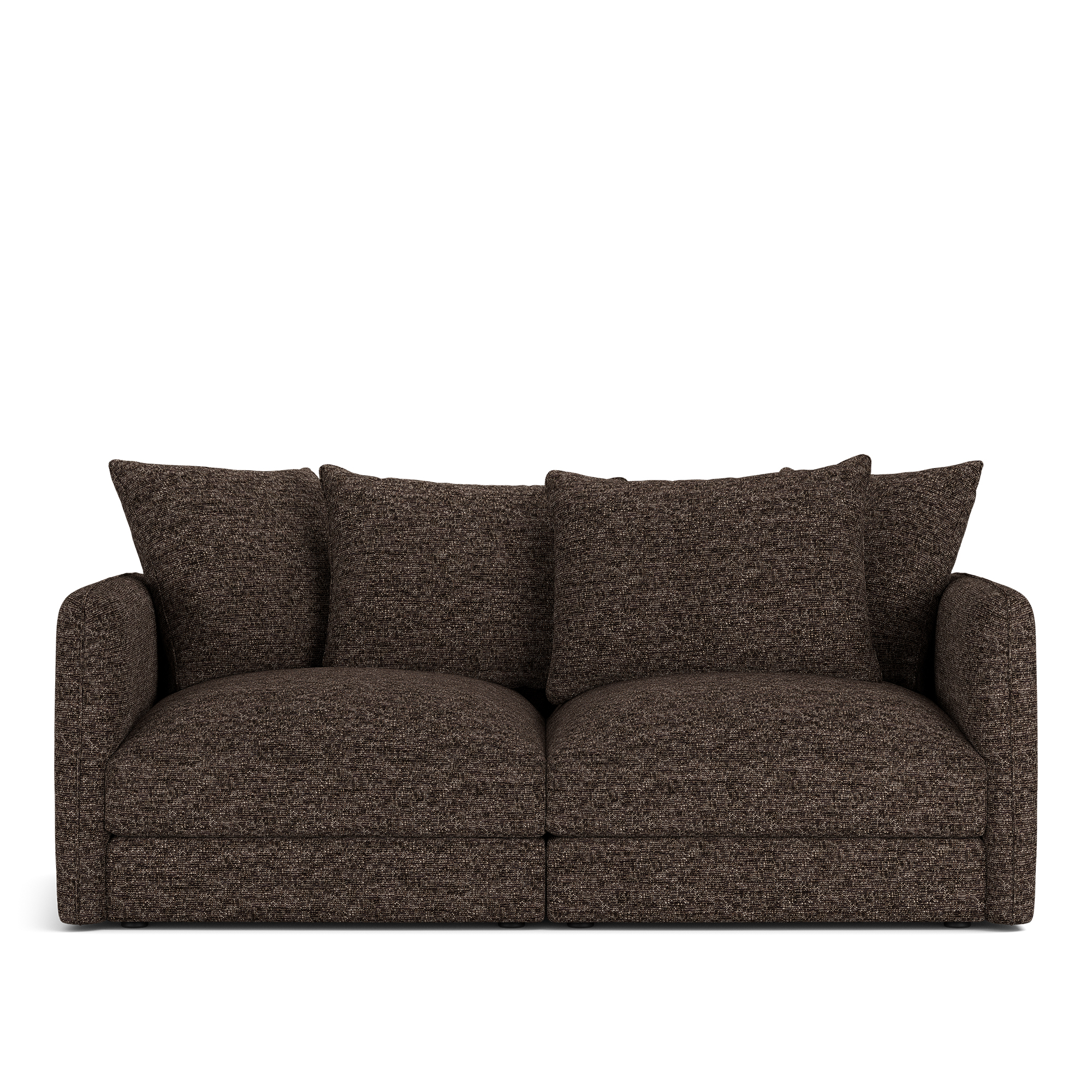 NOGA - Pavarotti 2-Seater Lucinasco 17 Removable Upholstery - Soffor - Dun/Metall/Tr&auml;/Skum