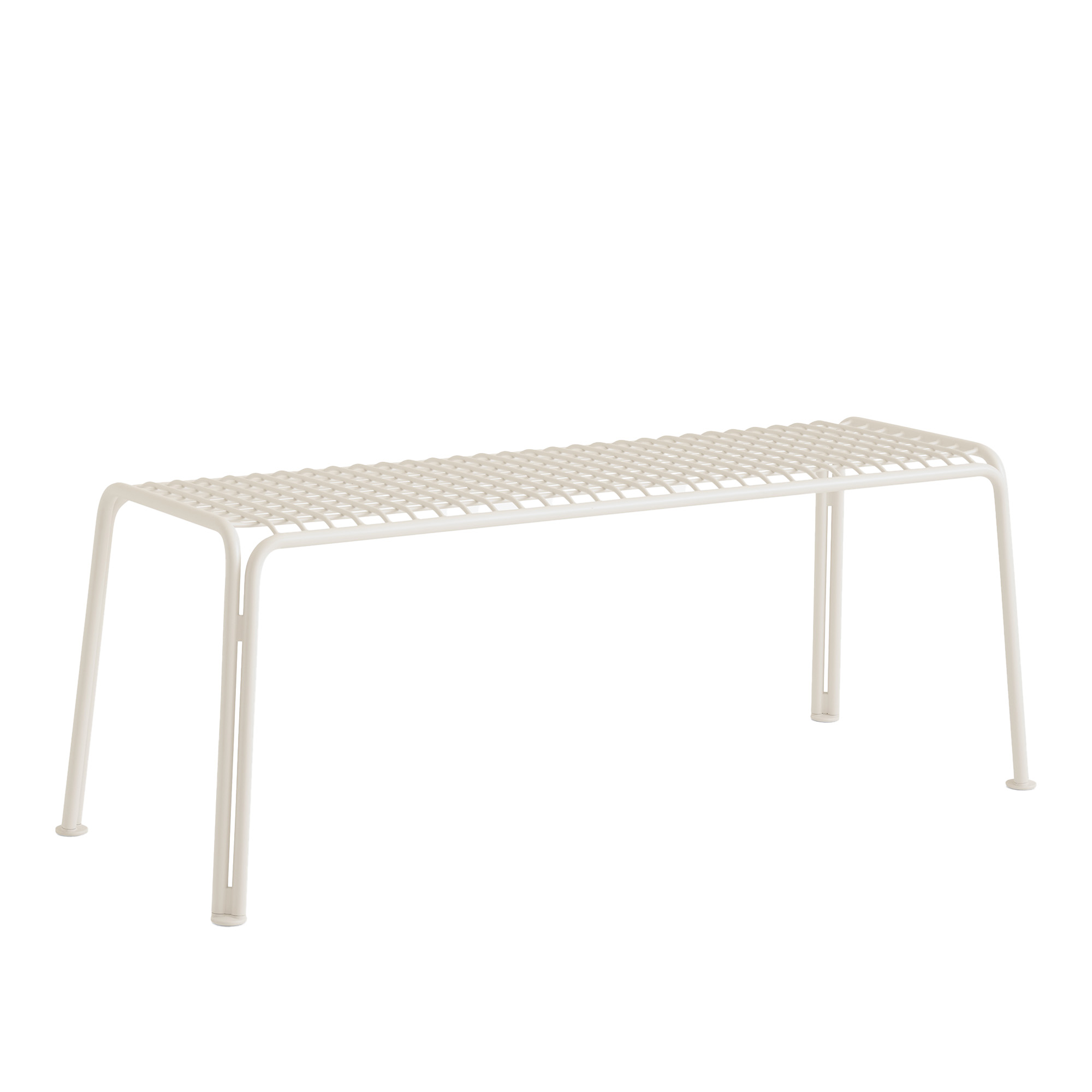 &tradition - thorvald outdoor bench sc112 ivory - trädgårdsbänkar - space copenhagen - metall