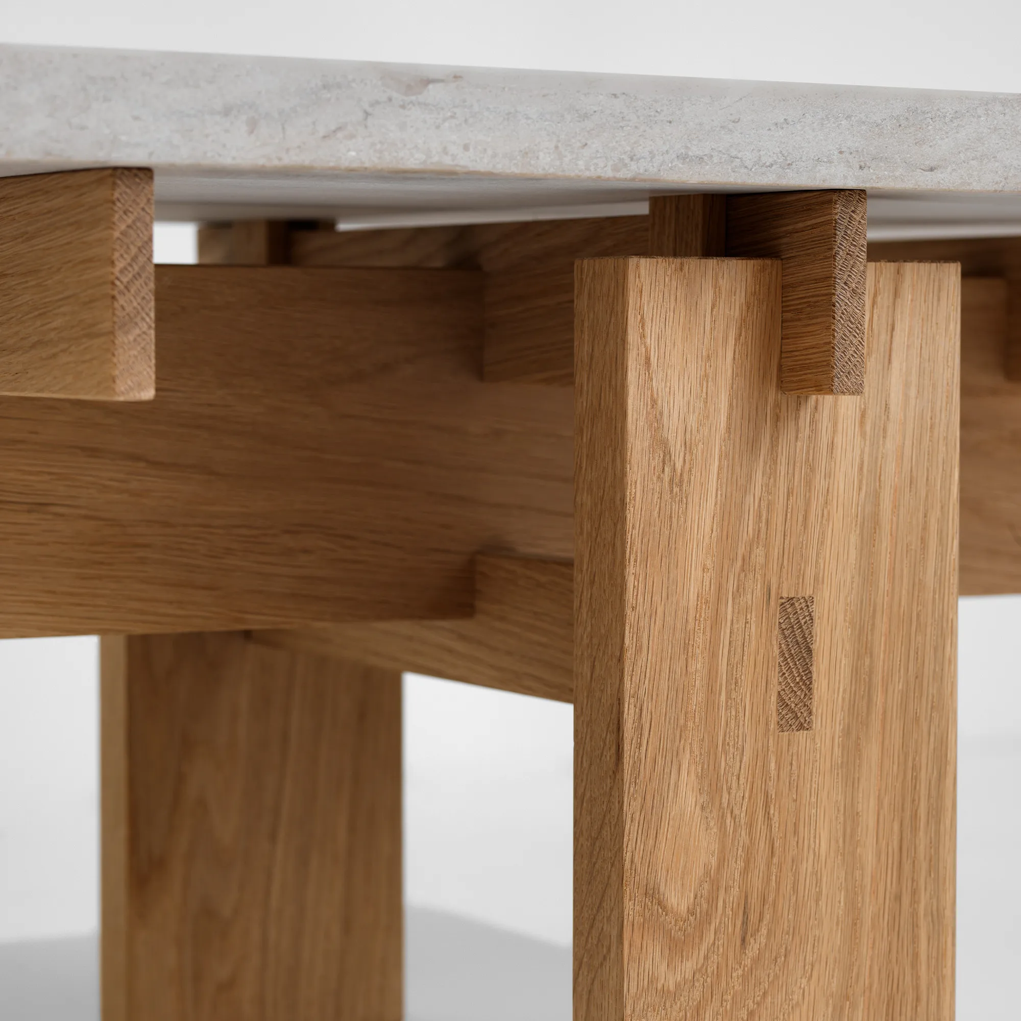 Soffbord V.Lf.02 160 cm - Ek/Kalksten