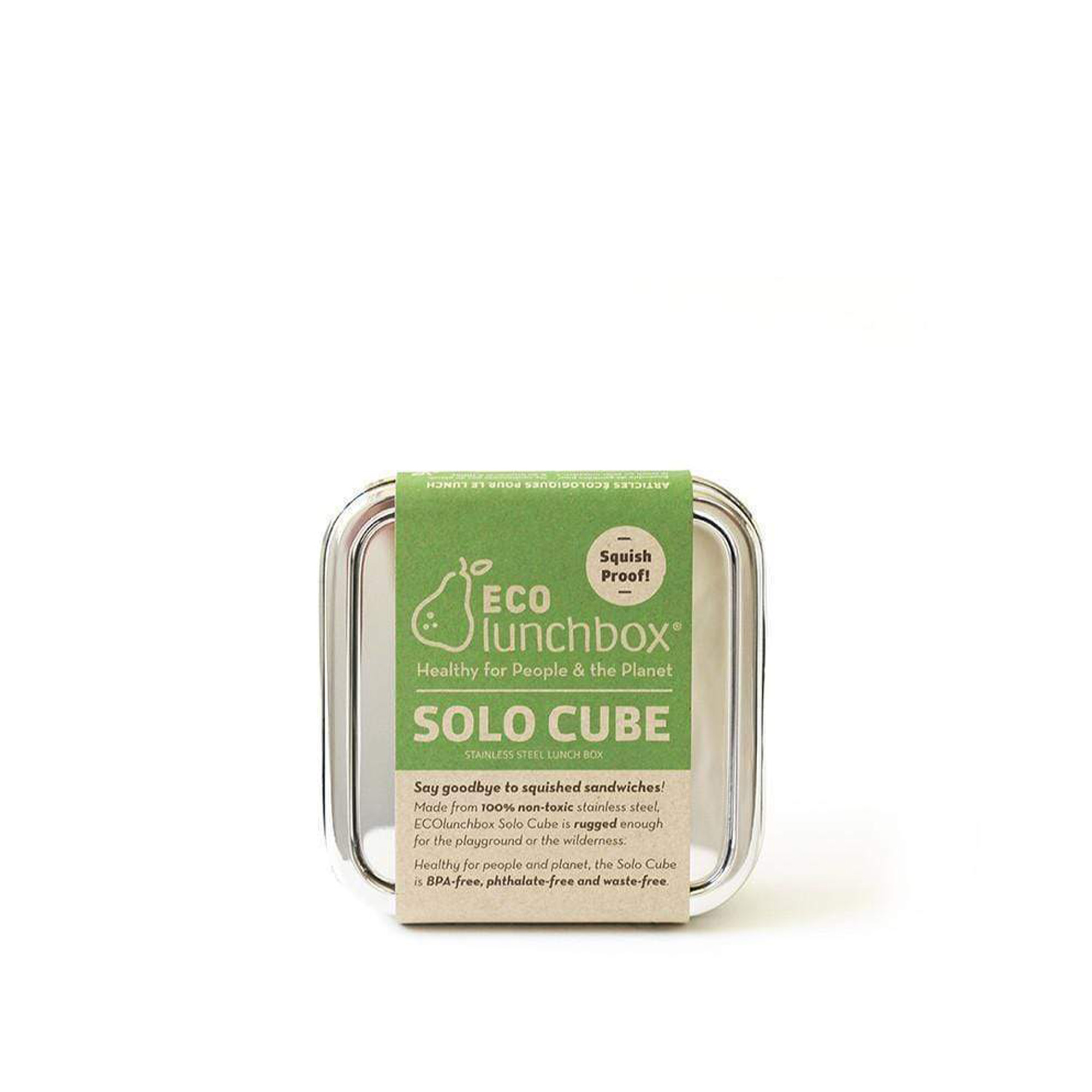 ECOlunchbox - Lunch Box Solo Cube - Matbokser og oppbevaringsbokser - Sølv - Metall