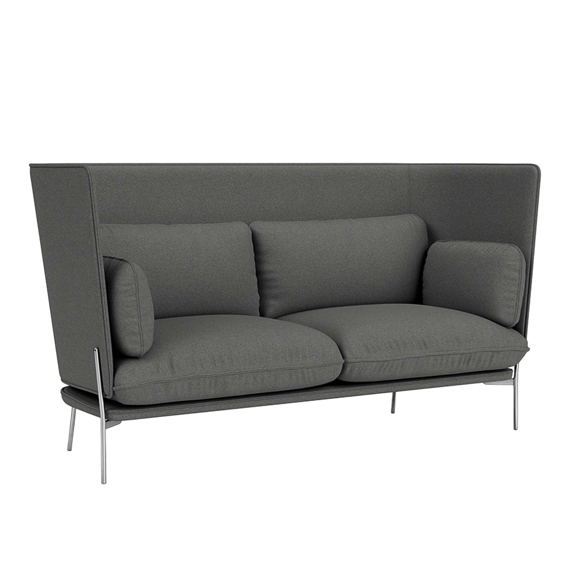 &Tradition - Cloud LN7 - Chrome - Fabric cat.2 - Divina Melange 3 170 - Soffor - Luca Nichetto