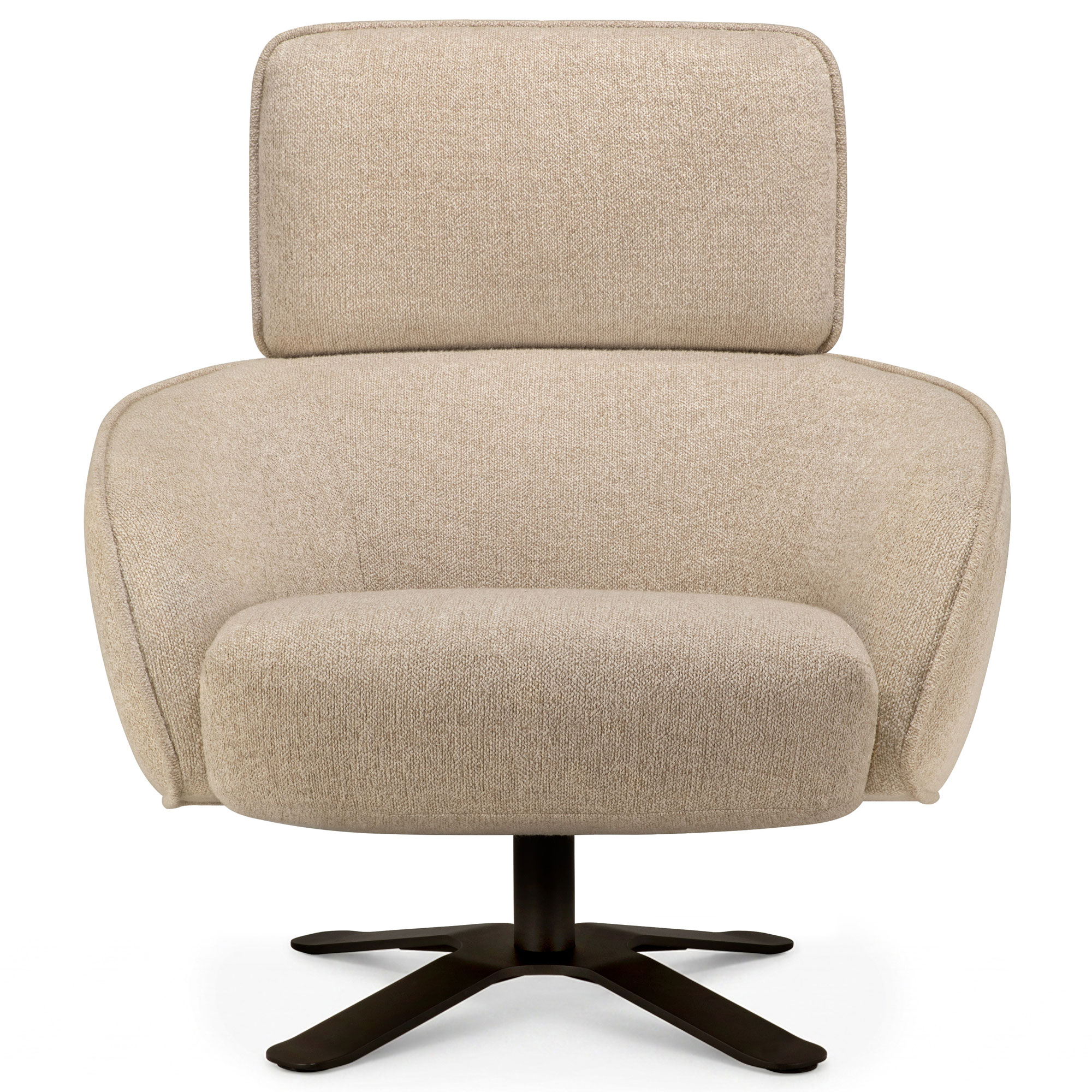 Ethnicraft - Merge loungestol loam - Fåtöljer - Beige - Bouclé