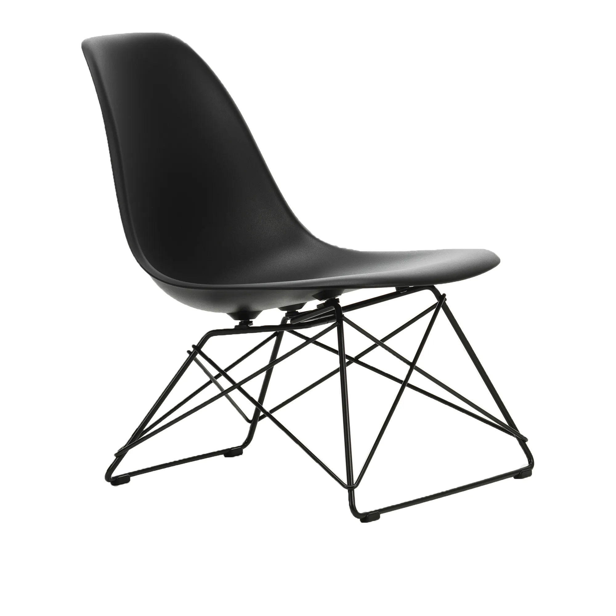 Eames RE Plastic Side Chair LSR stol Basic Dark