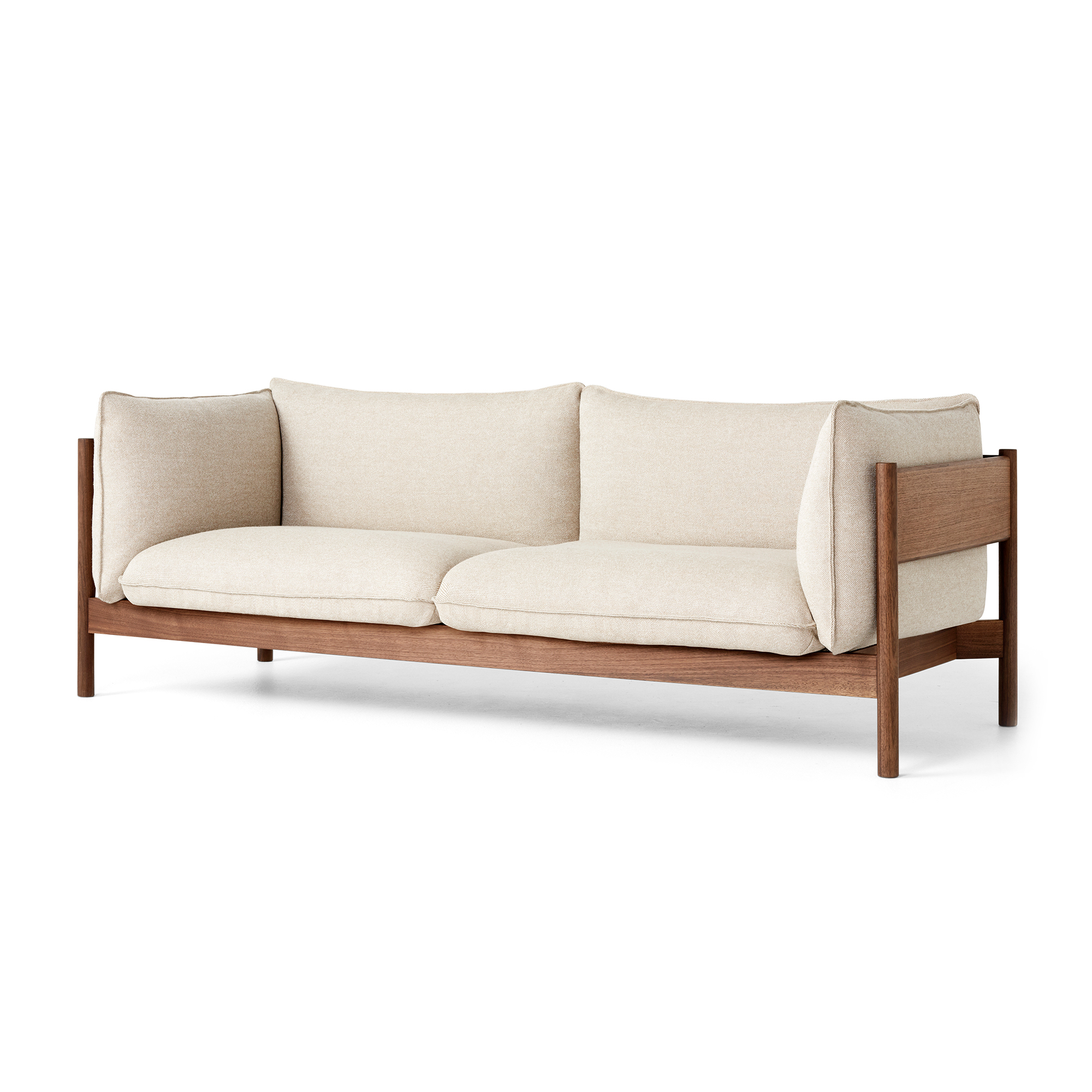 HAY - Arbour Eco 3 Seater Hallingdal 220 / Oiled Waxed Walnut - Soffor - designer_andreas_engesvik,Daniel Rybakken