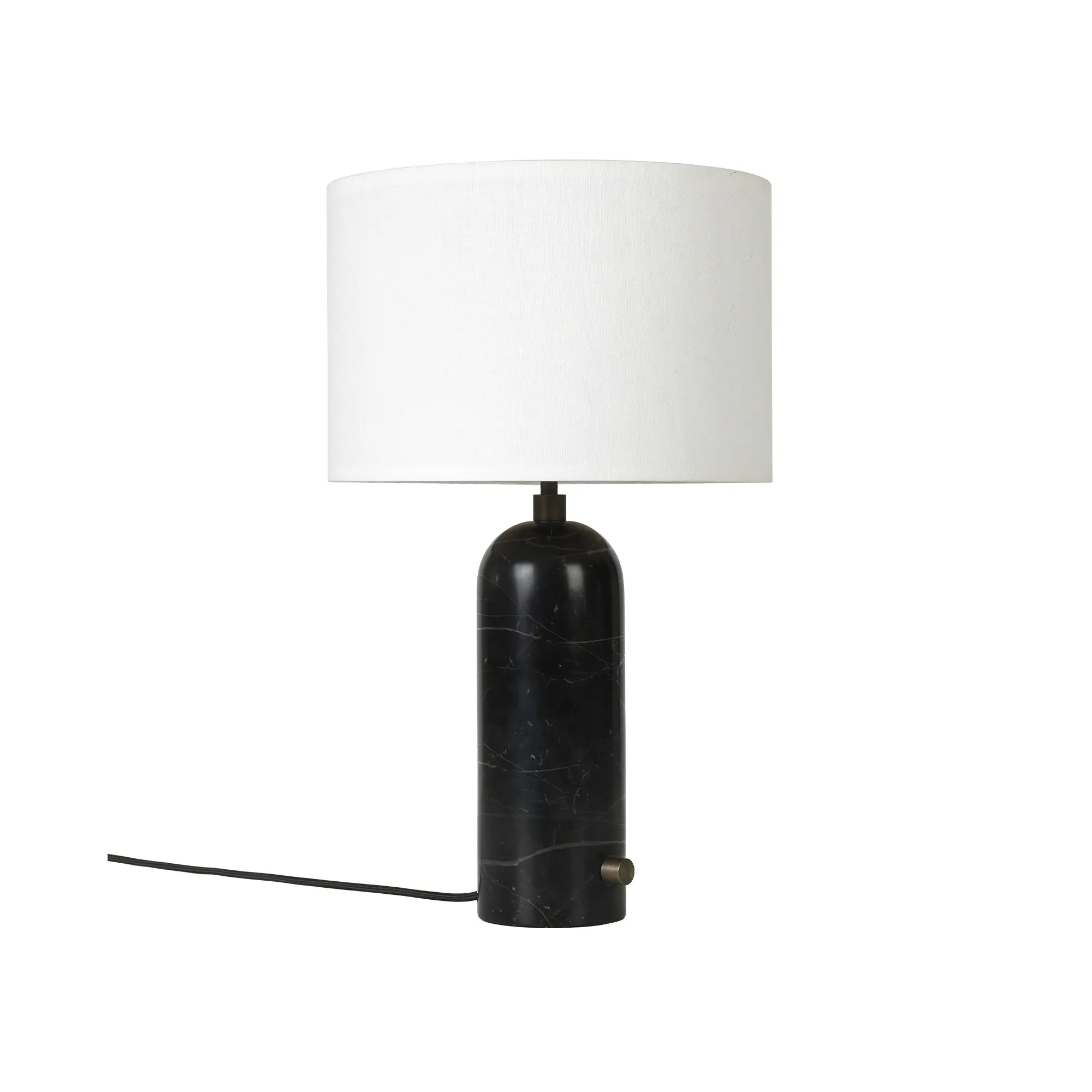Gravity bordslampa small svart marmor