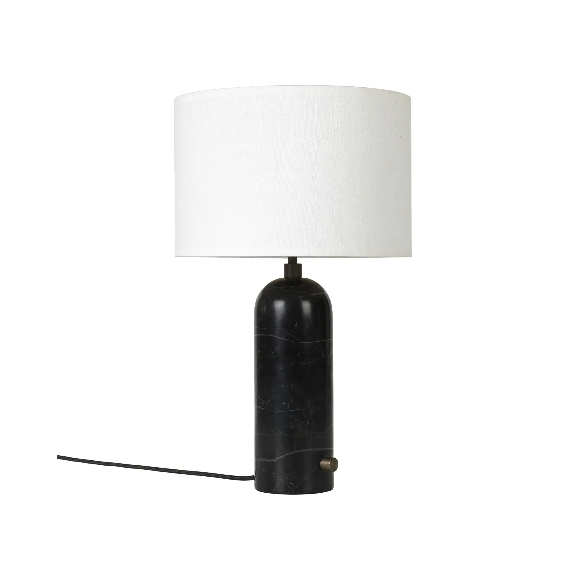 Gravity bordslampa small svart marmor