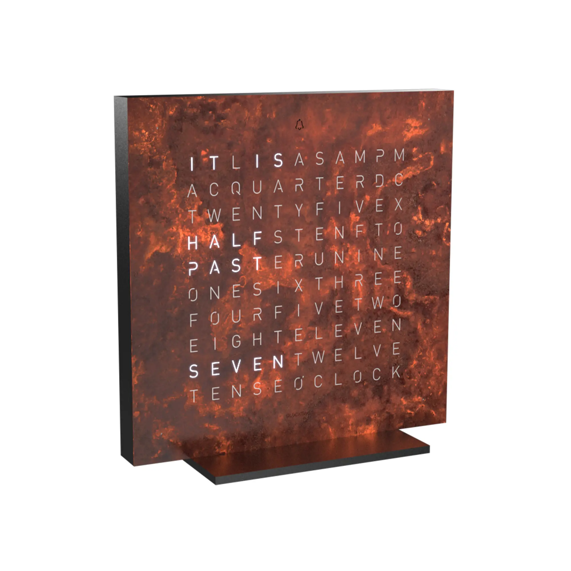 Qlocktwo Earth 13,5 Creator's Edition – Rust